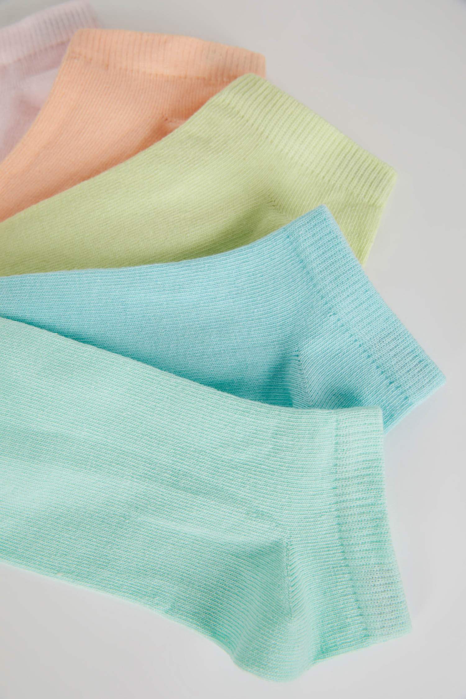 Kız Çocuk 5'li Pamuklu Patik Çorap