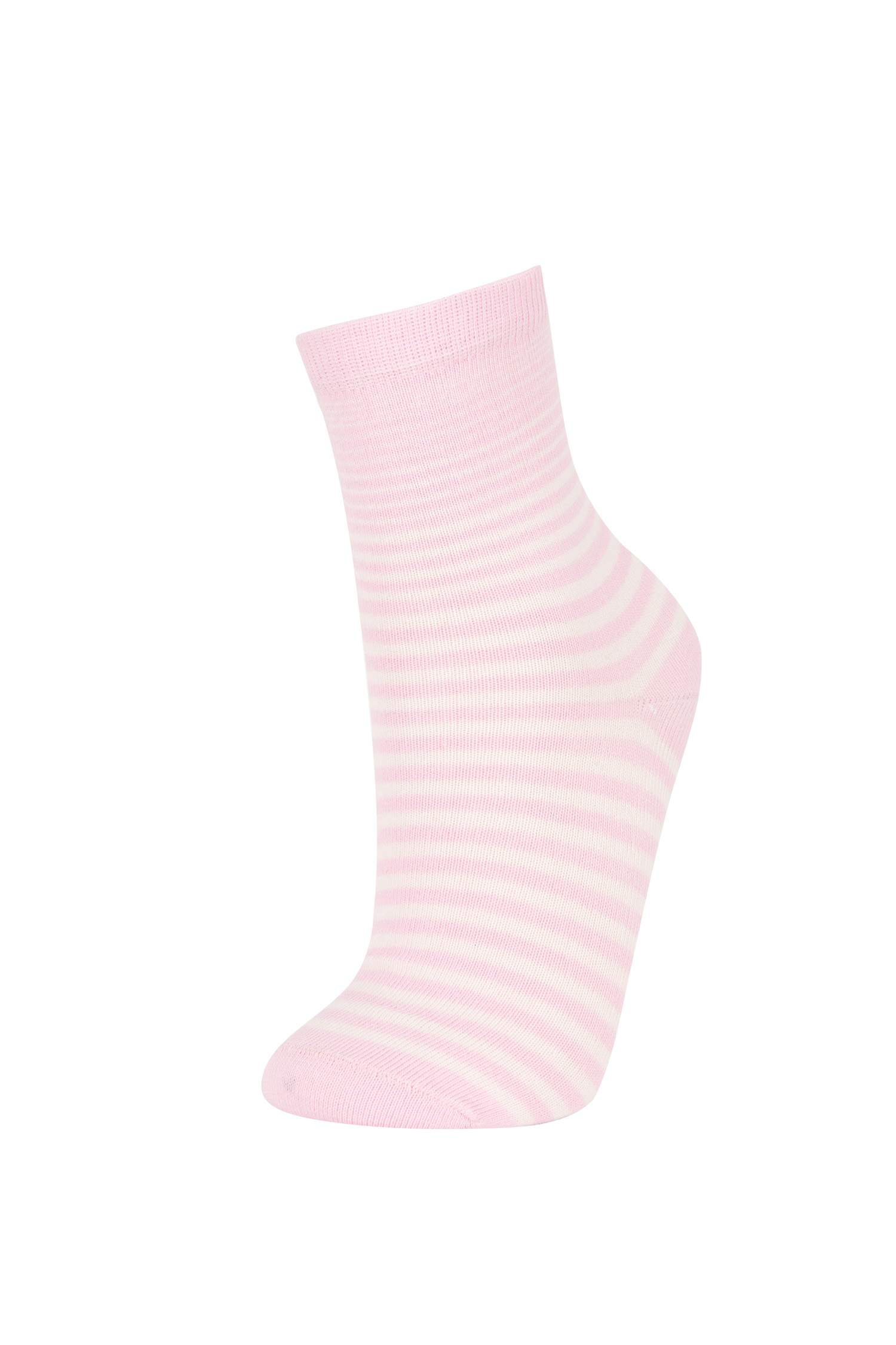 جوارب طويلة قطن بناتي - 3 قطع