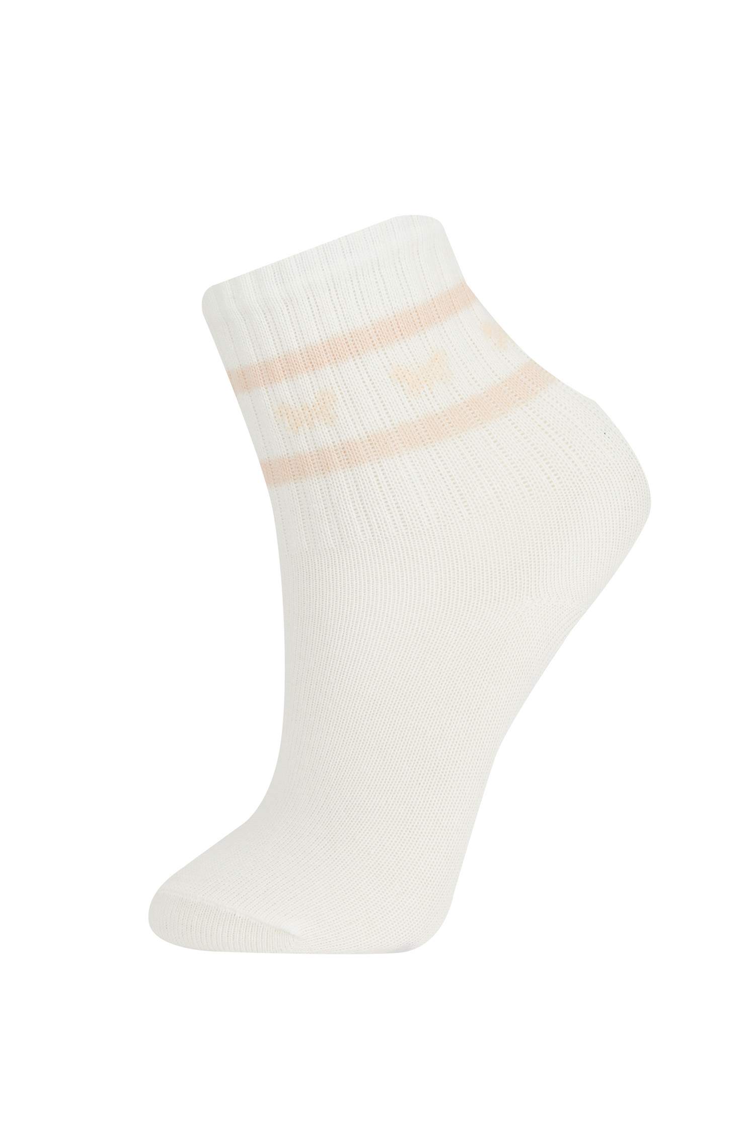 Носки из хлопка для девочек, 5 пар