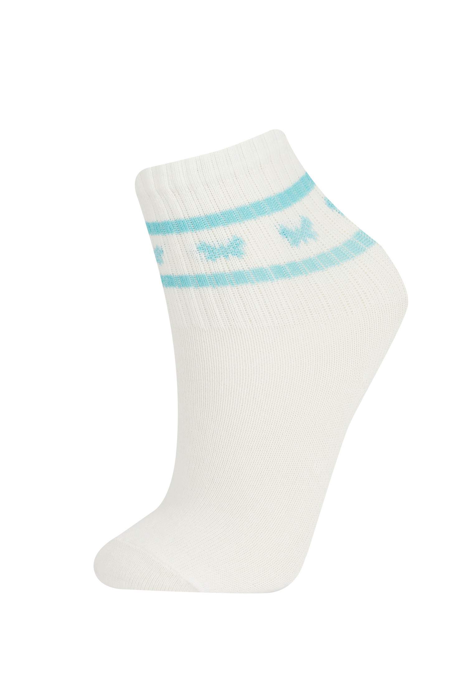 Носки из хлопка для девочек, 5 пар