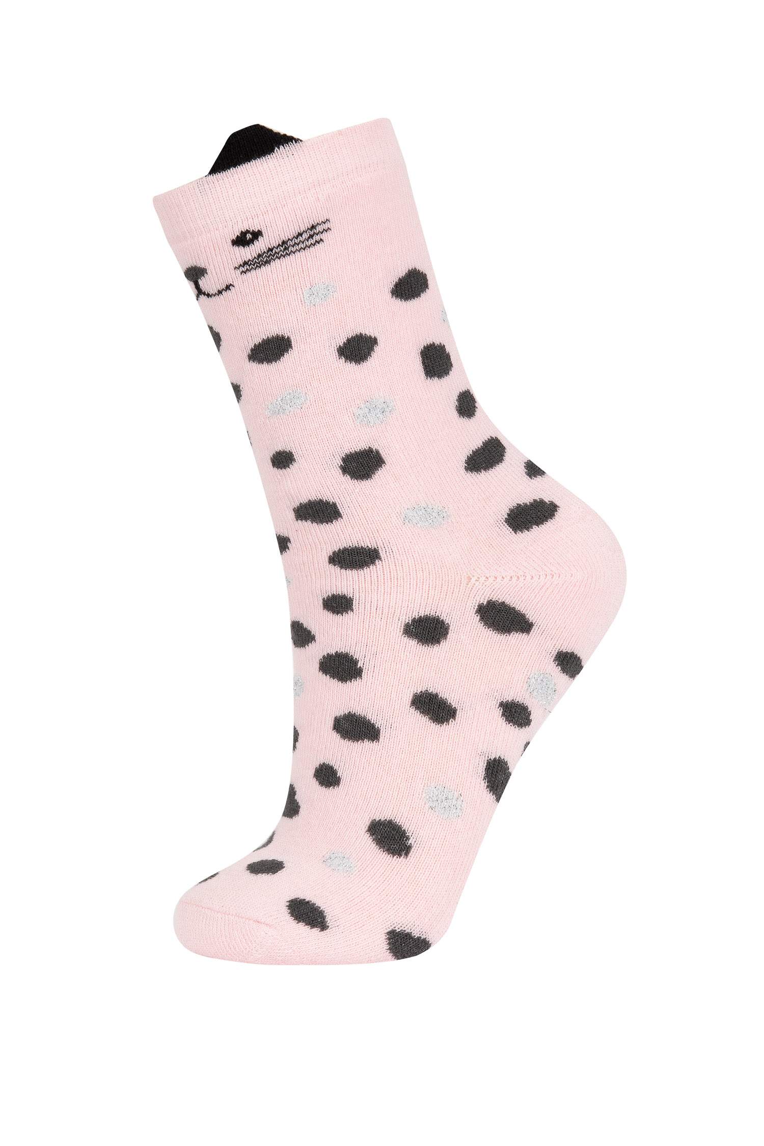 جوارب تيري قطن بناتي - قطعتين