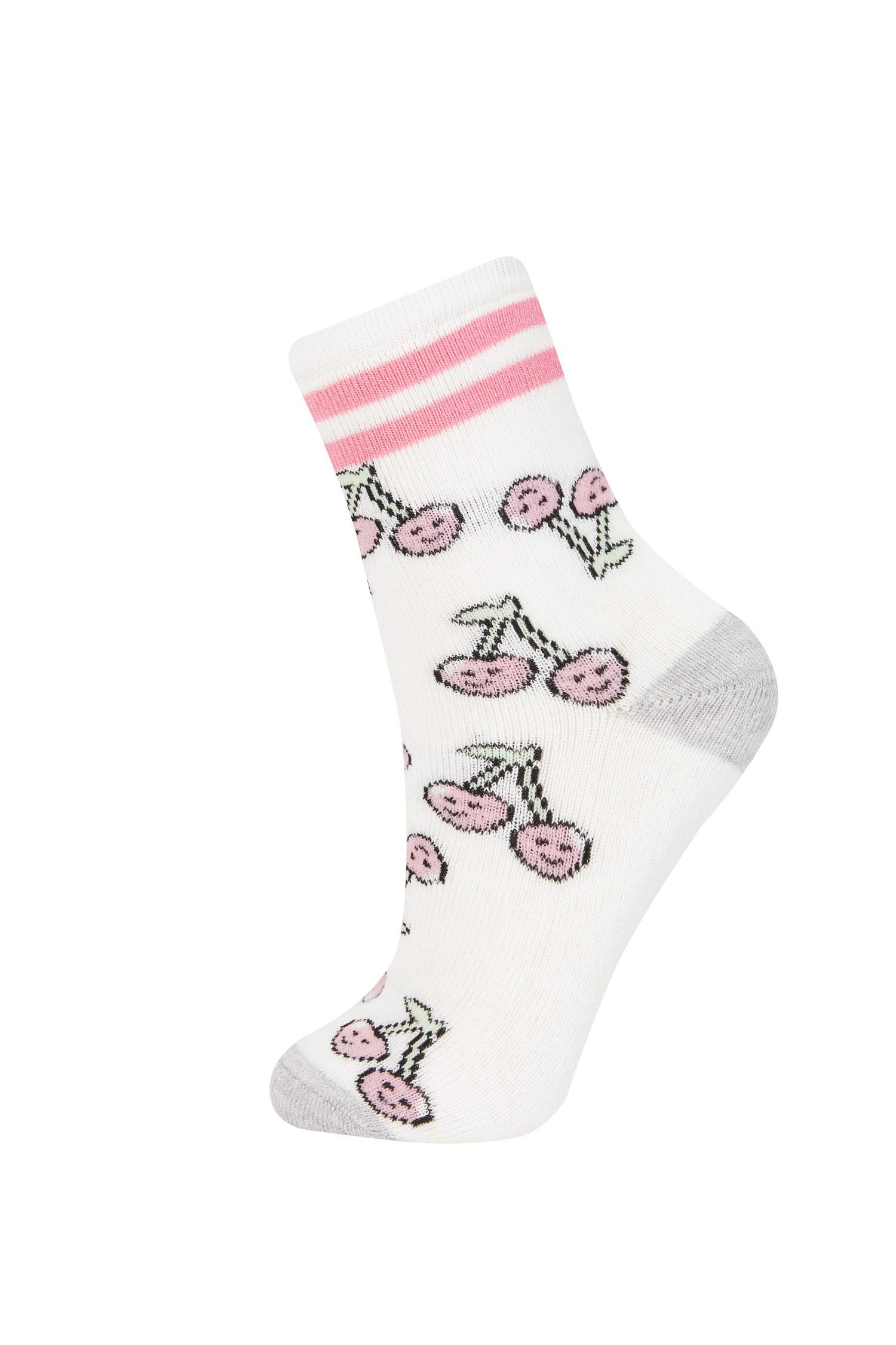 جوارب تيري قطن بناتي - قطعتين