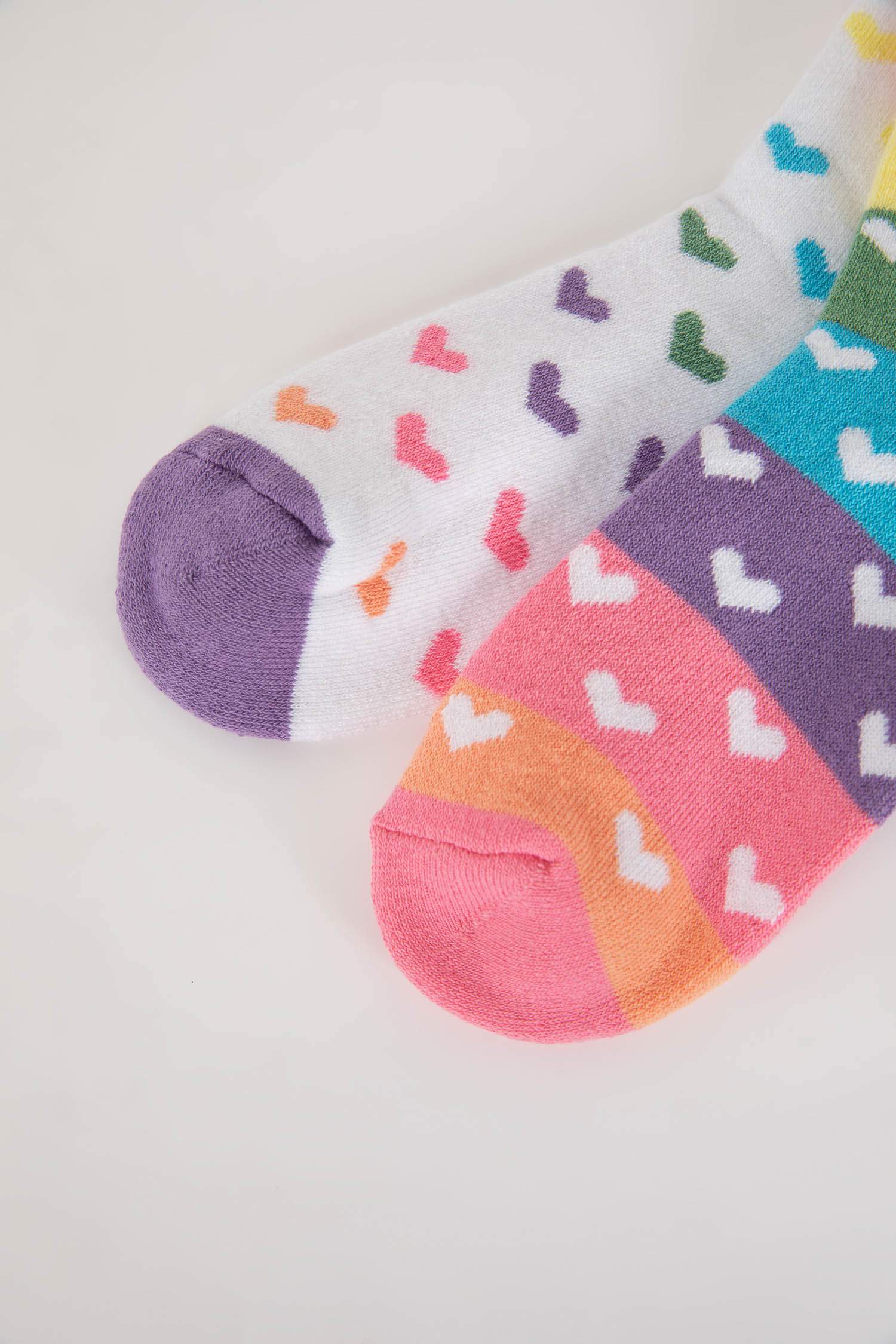 Носки из хлопка для девочек, 2 пары