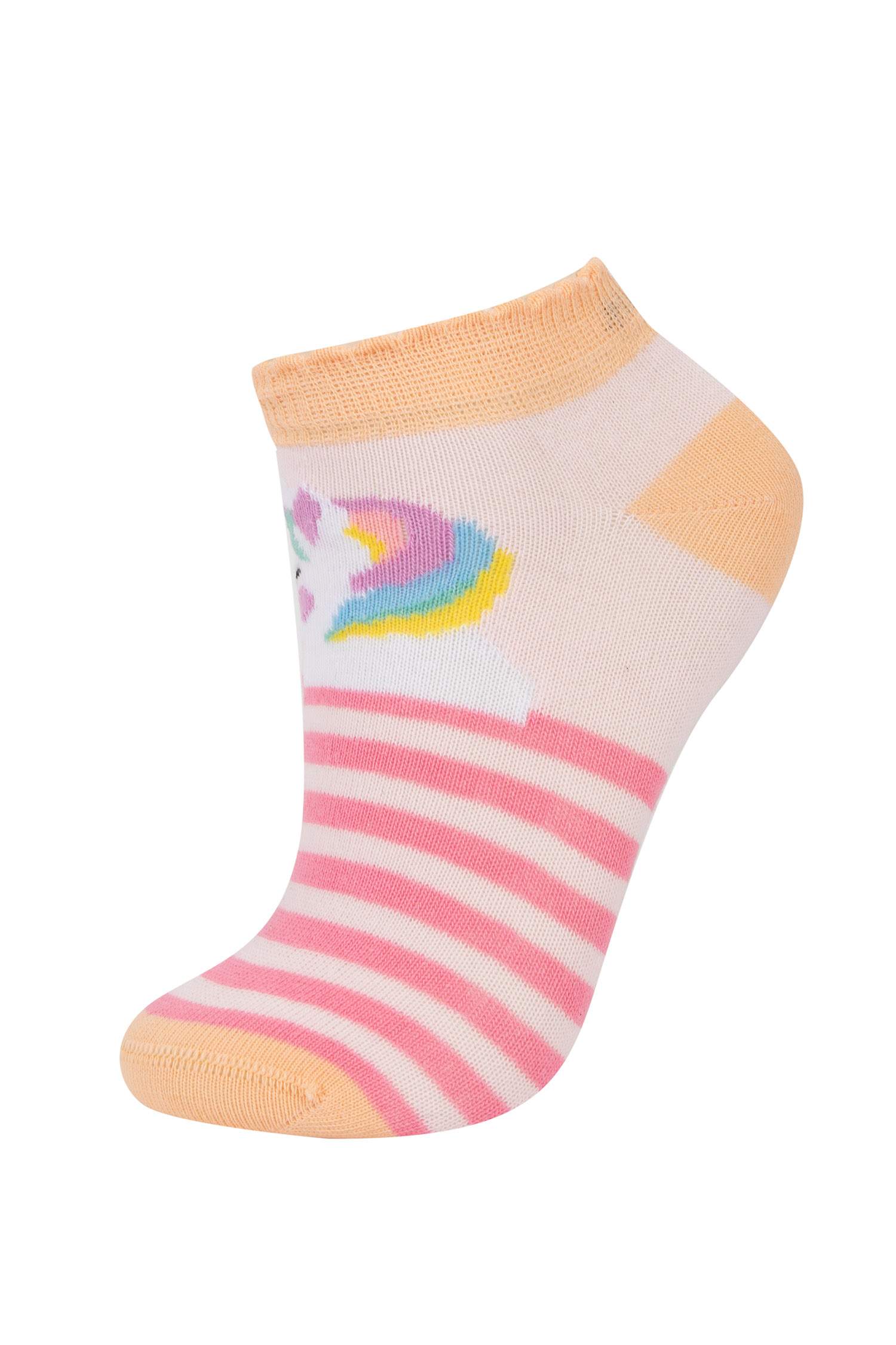 Kız Çocuk 7'li Pamuklu Patik Çorap