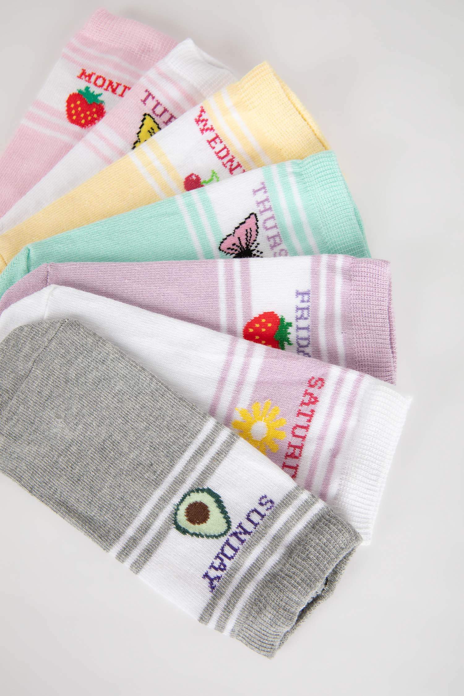 Chaussettes Courtes Coton 7 Fille