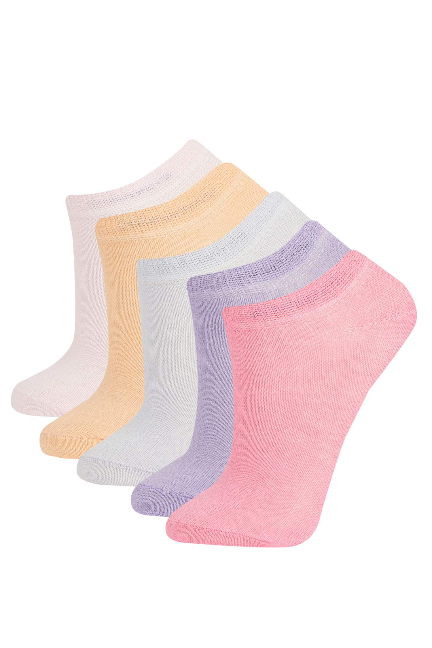 Mixed Color GIRLS & TEENS Girl 5 Piece Short Socks 2909767 | DeFacto