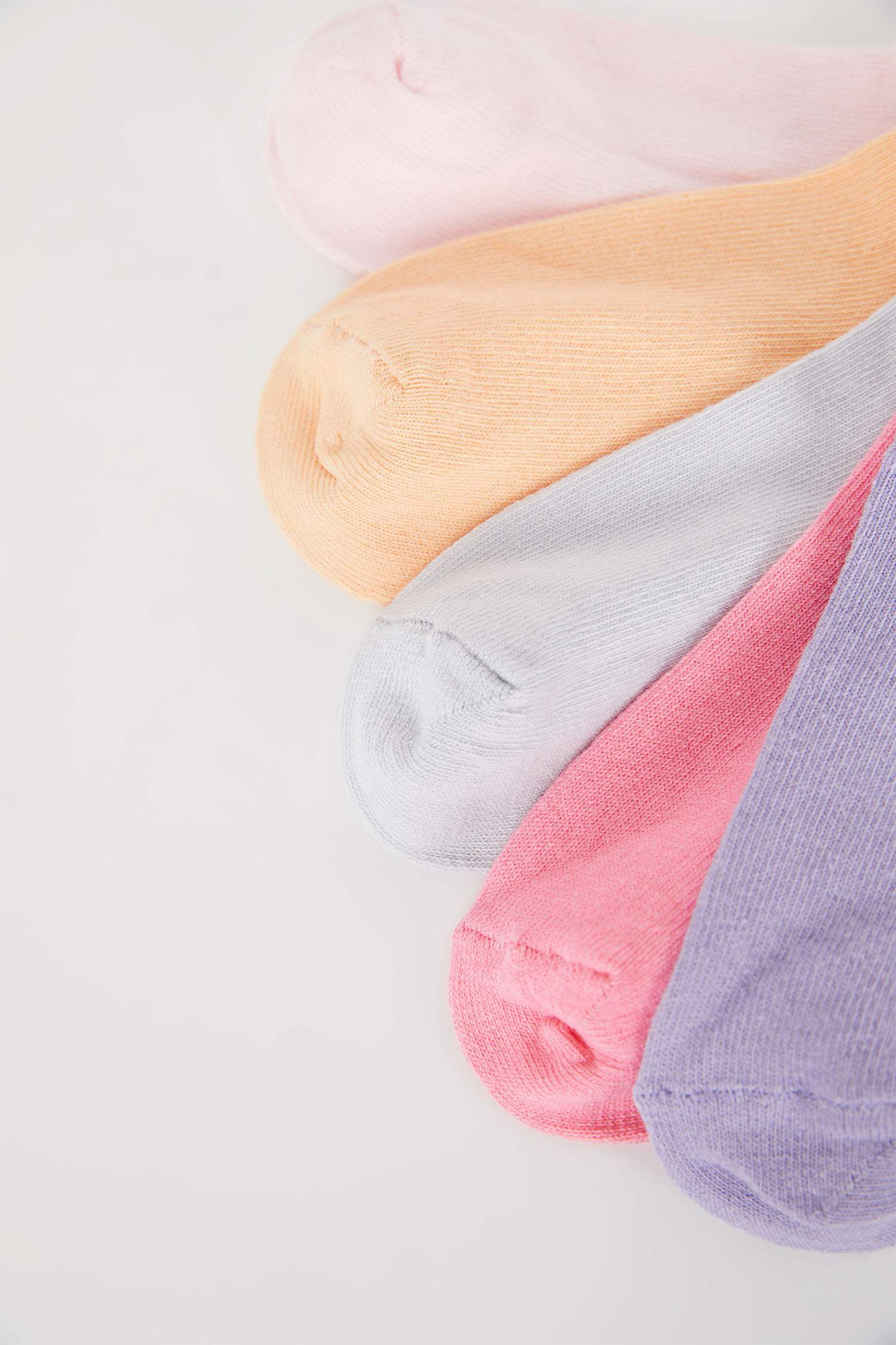 جوارب قصيرة قطن بناتي - 5 قطع