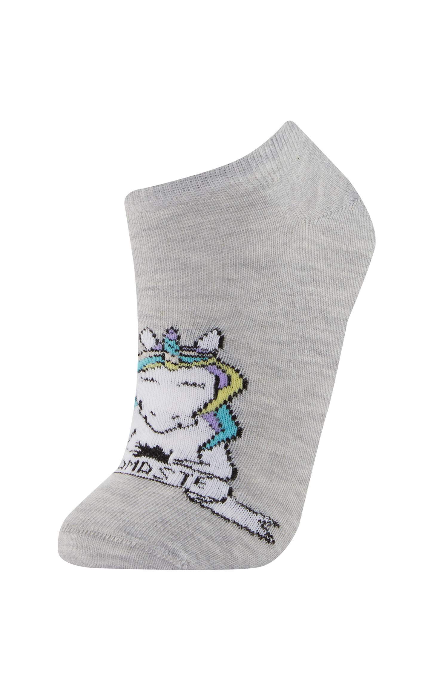 Kız Çocuk 5'li Pamuklu Uzun Çorap