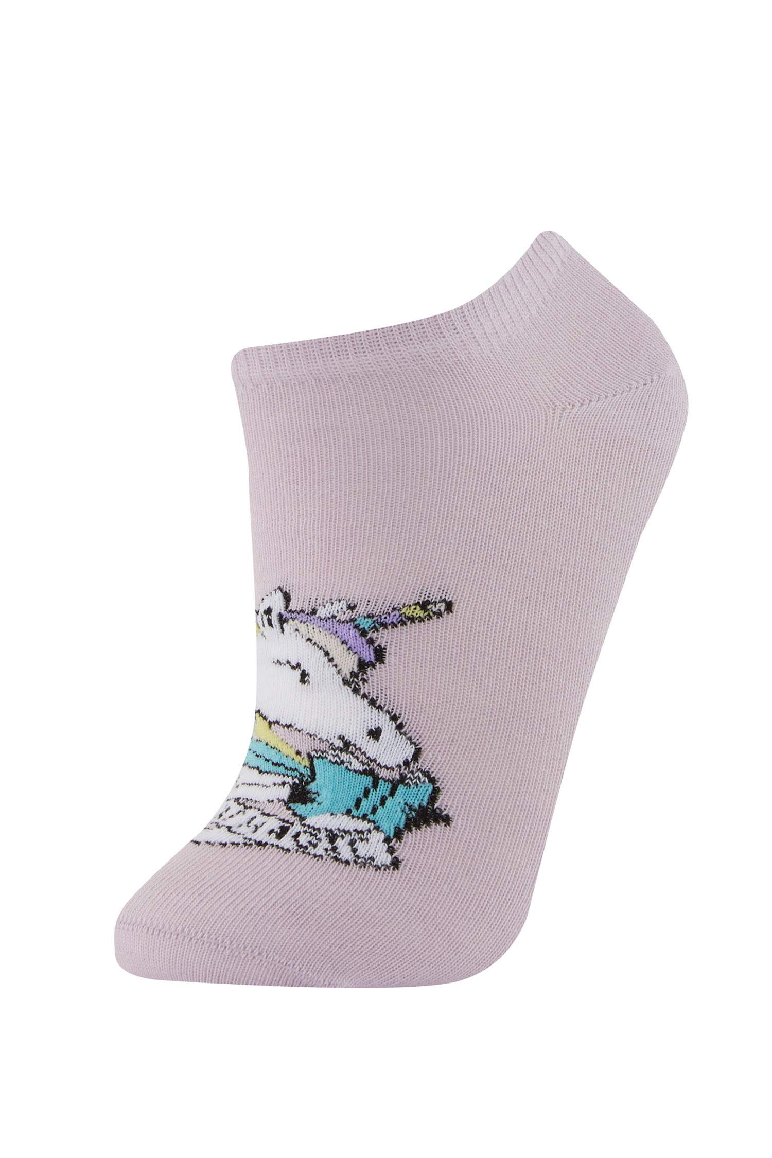 Kız Çocuk 5'li Pamuklu Uzun Çorap