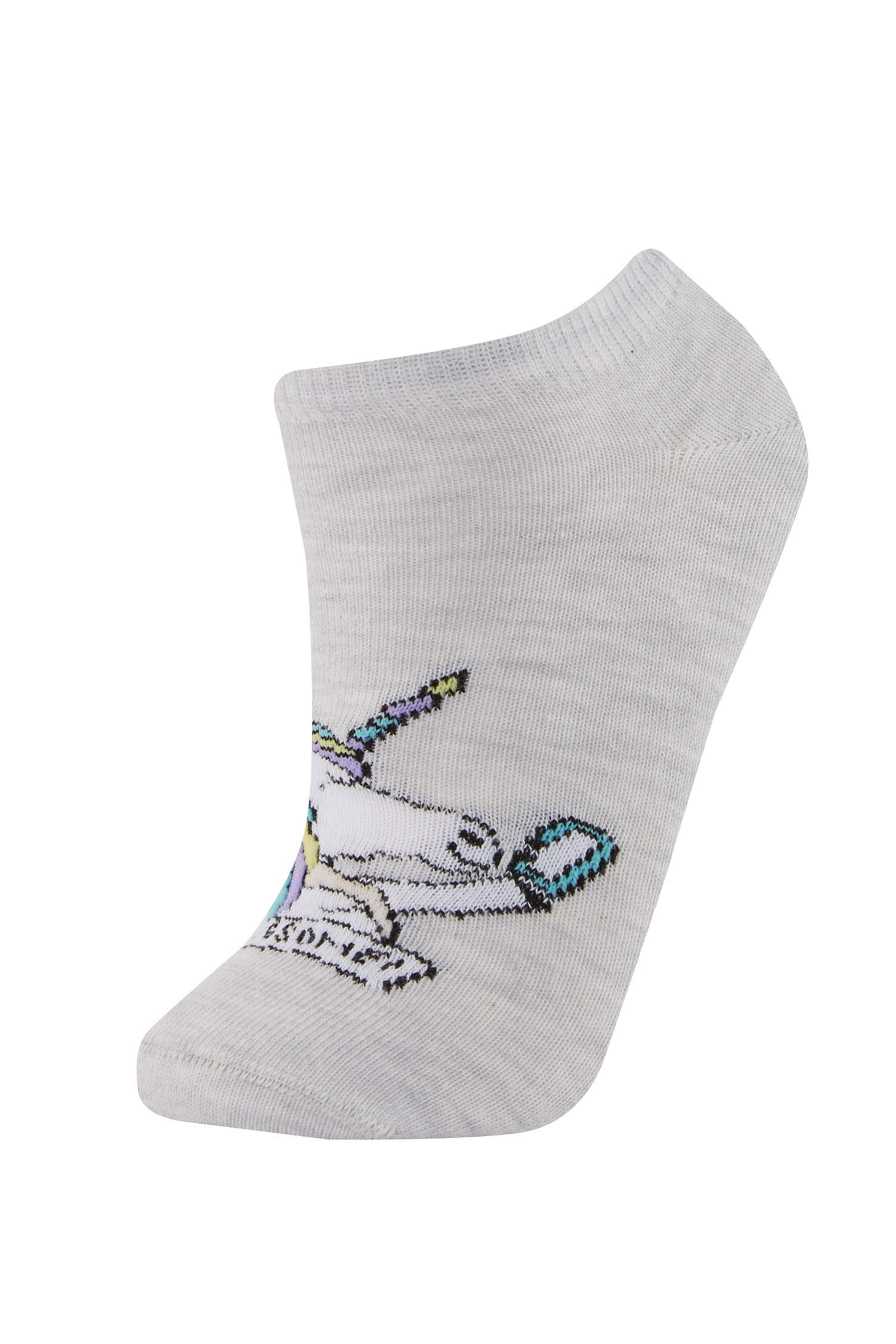 Kız Çocuk 5'li Pamuklu Uzun Çorap