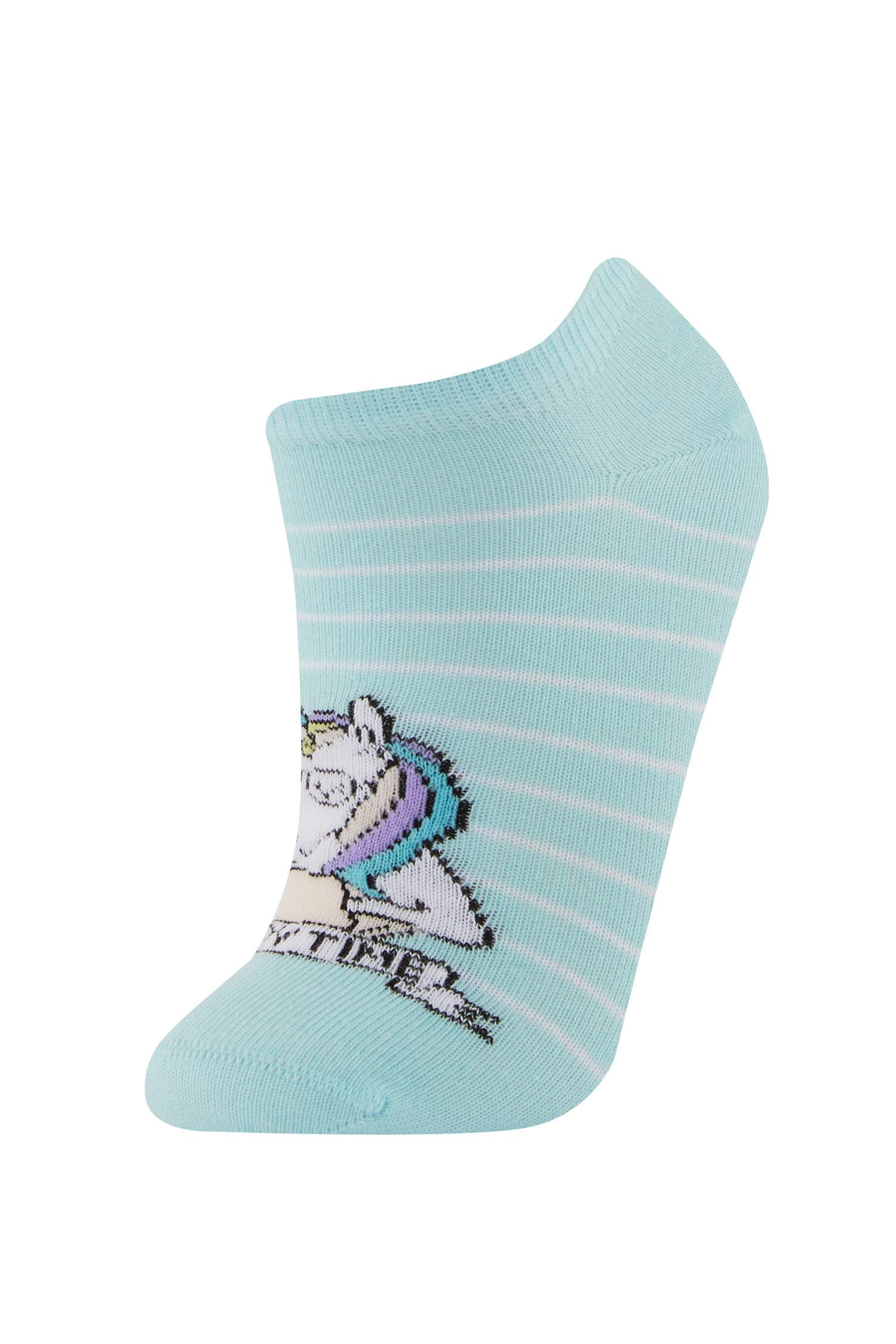 Kız Çocuk 5'li Pamuklu Uzun Çorap