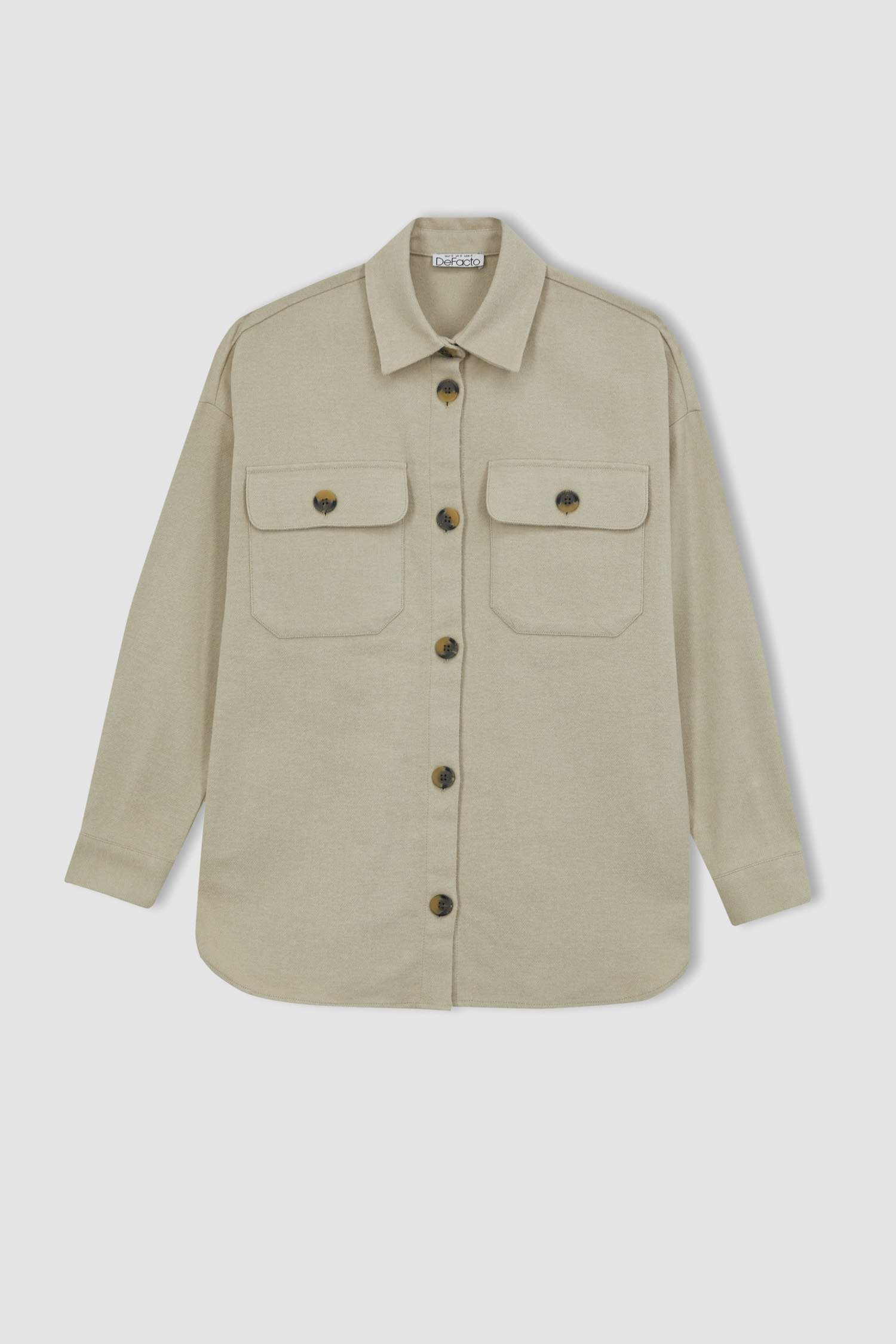 жейде мойыны фланель Ұзын Жеңді Туника