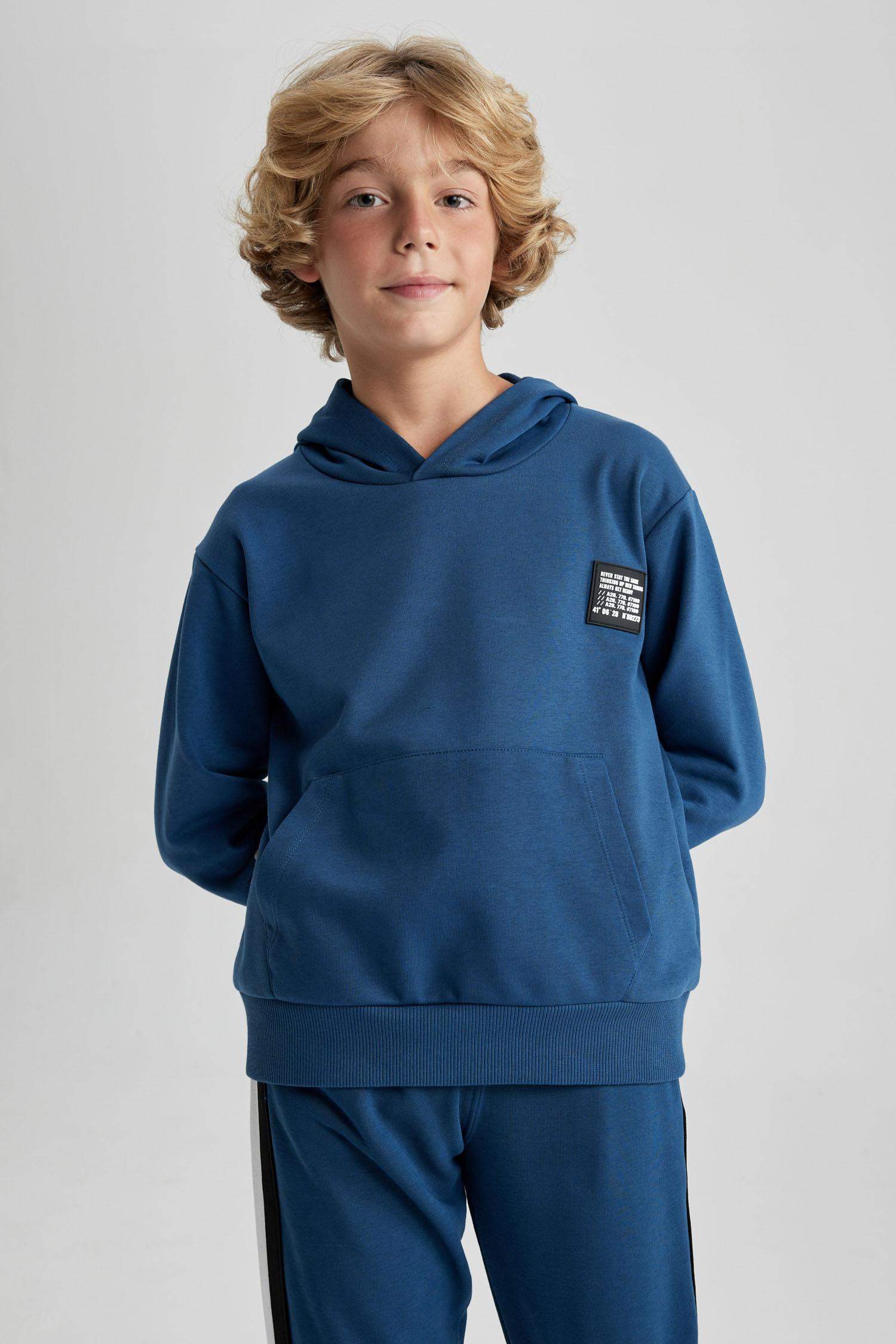 Boy Oversize Fit Hooded Sweatshirt