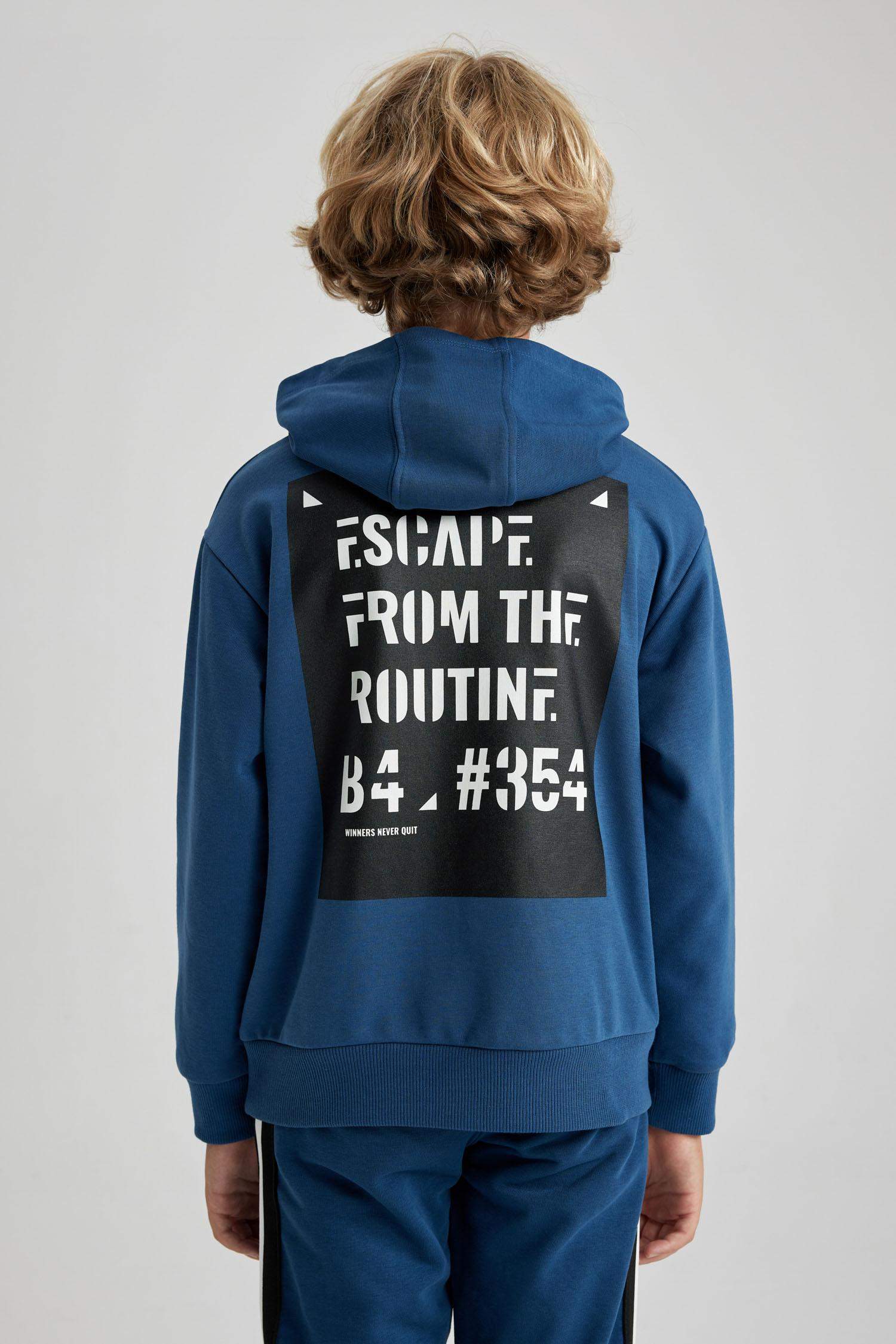 Boy Oversize Fit Hooded Sweatshirt