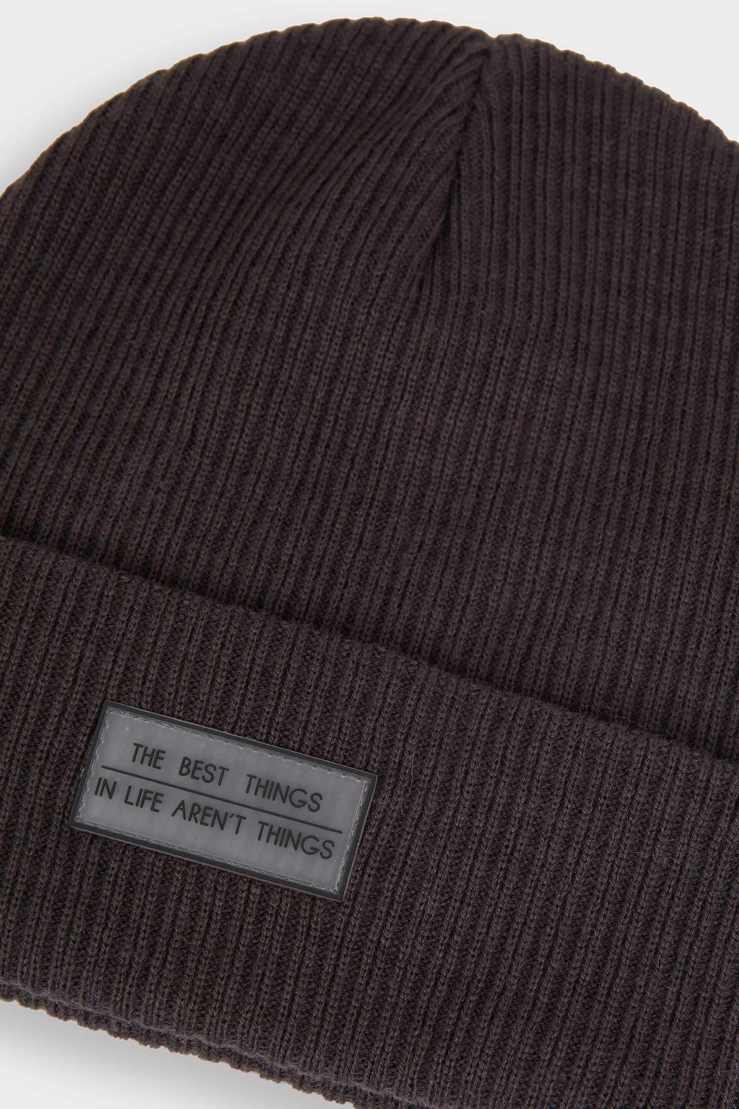 Erkek Dokuma Etiketli Triko Bere