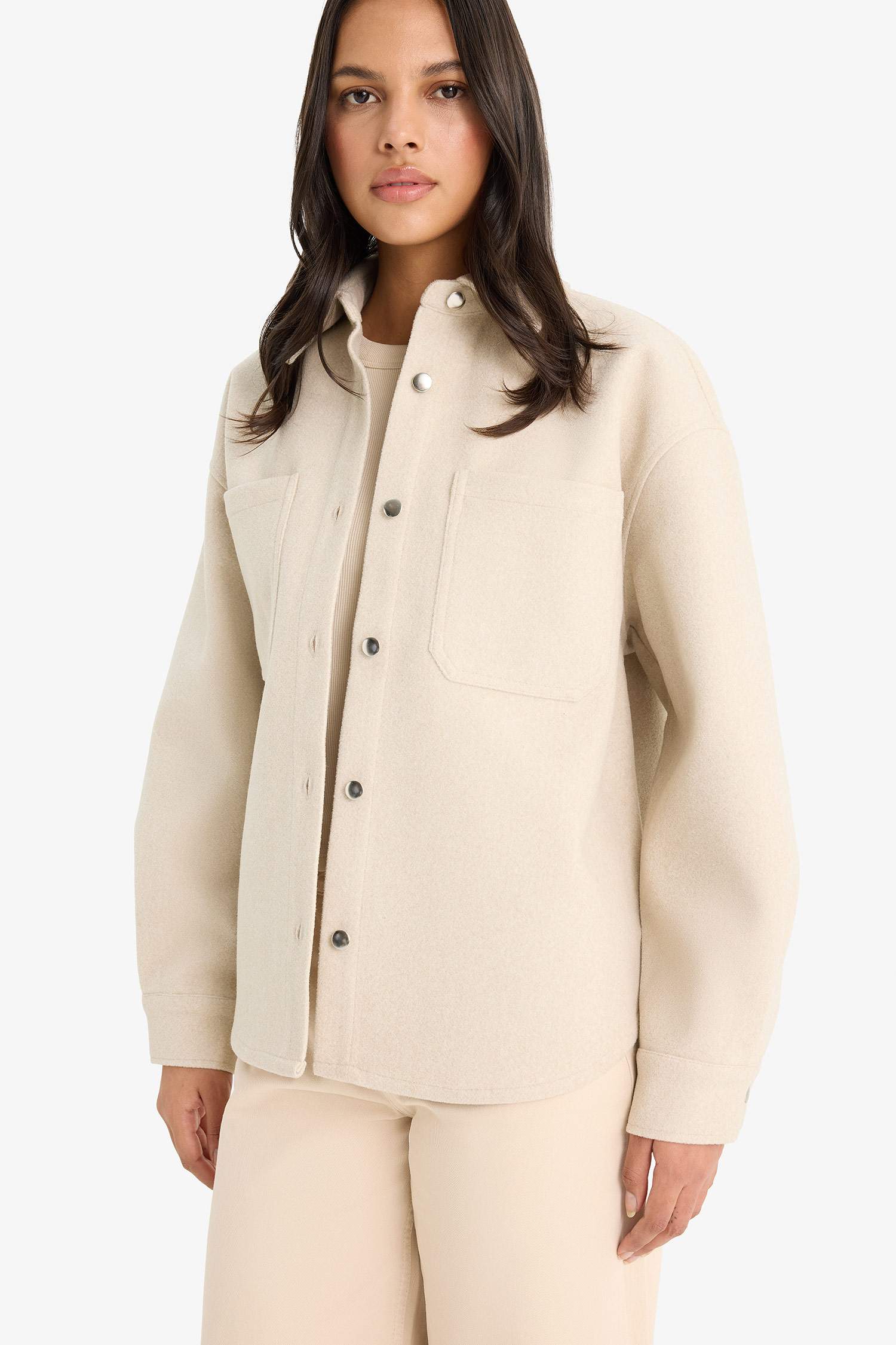 قميص ردن طويل فلانيل اوفر سايز