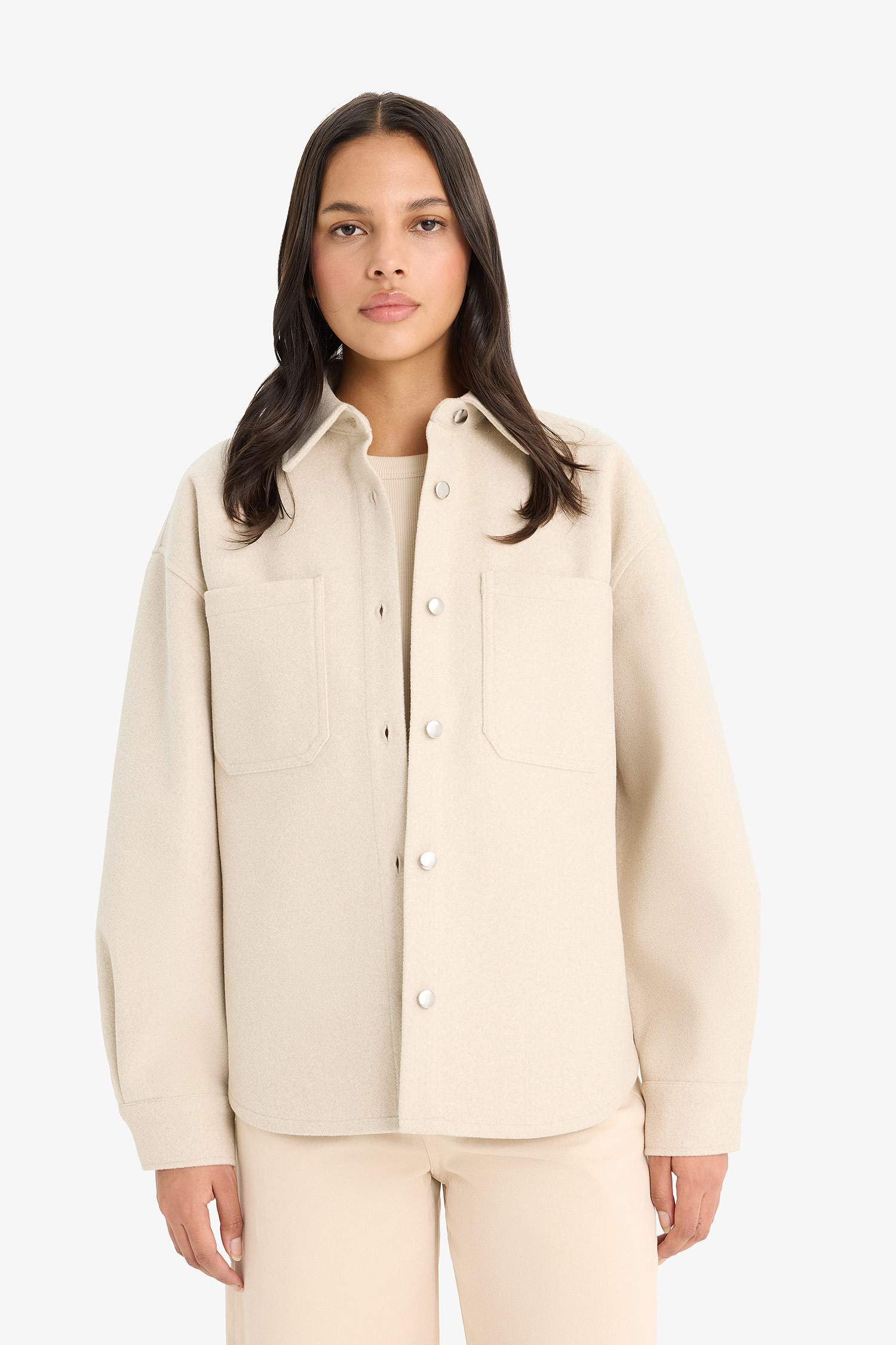 قميص ردن طويل فلانيل اوفر سايز