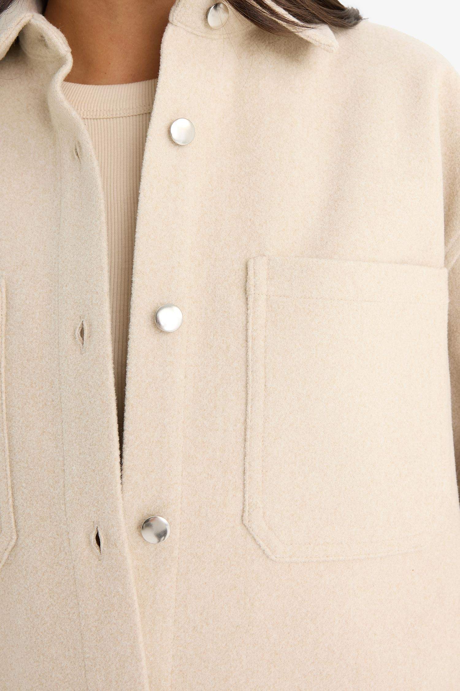 قميص ردن طويل فلانيل اوفر سايز