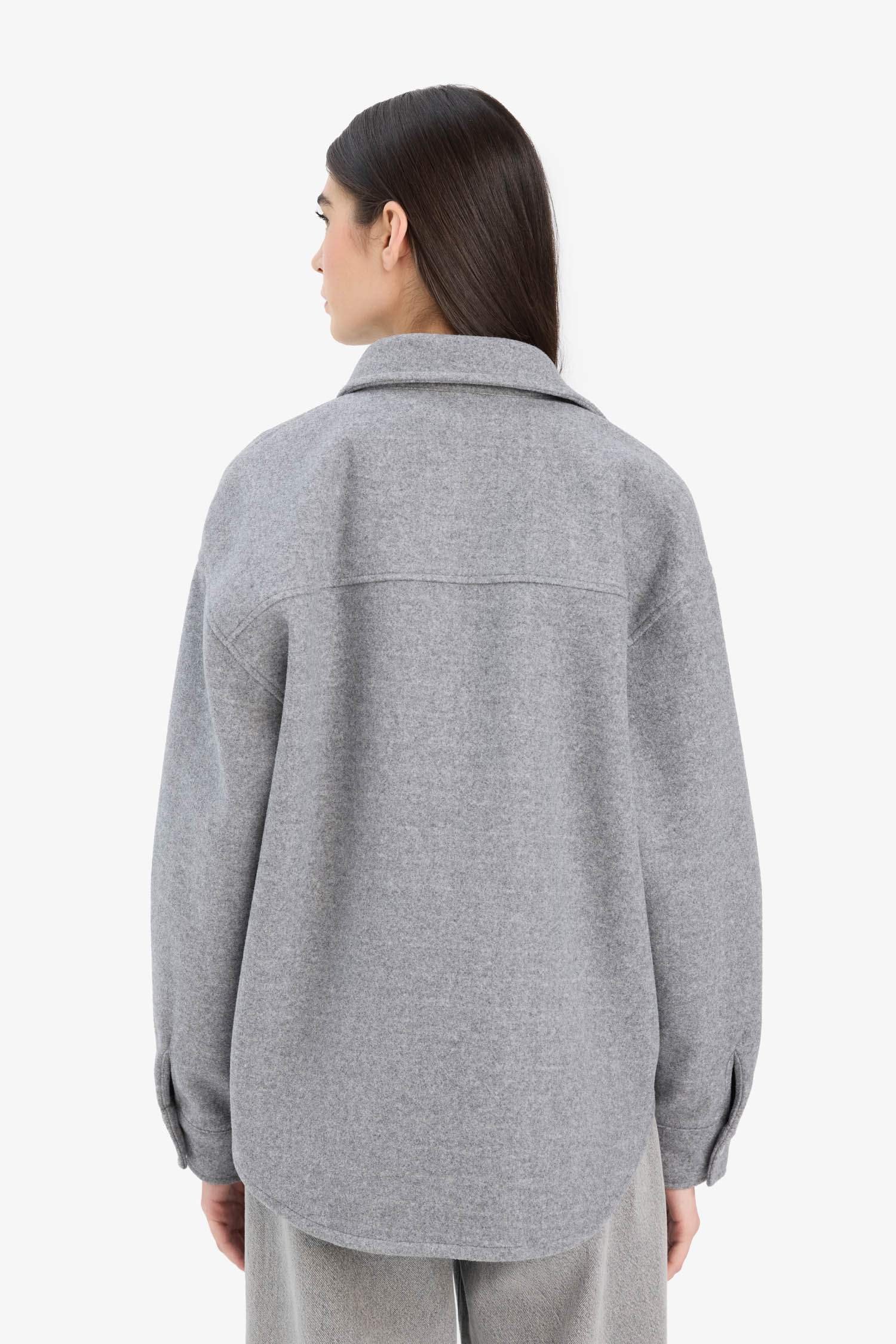 قميص ردن طويل فلانيل اوفر سايز