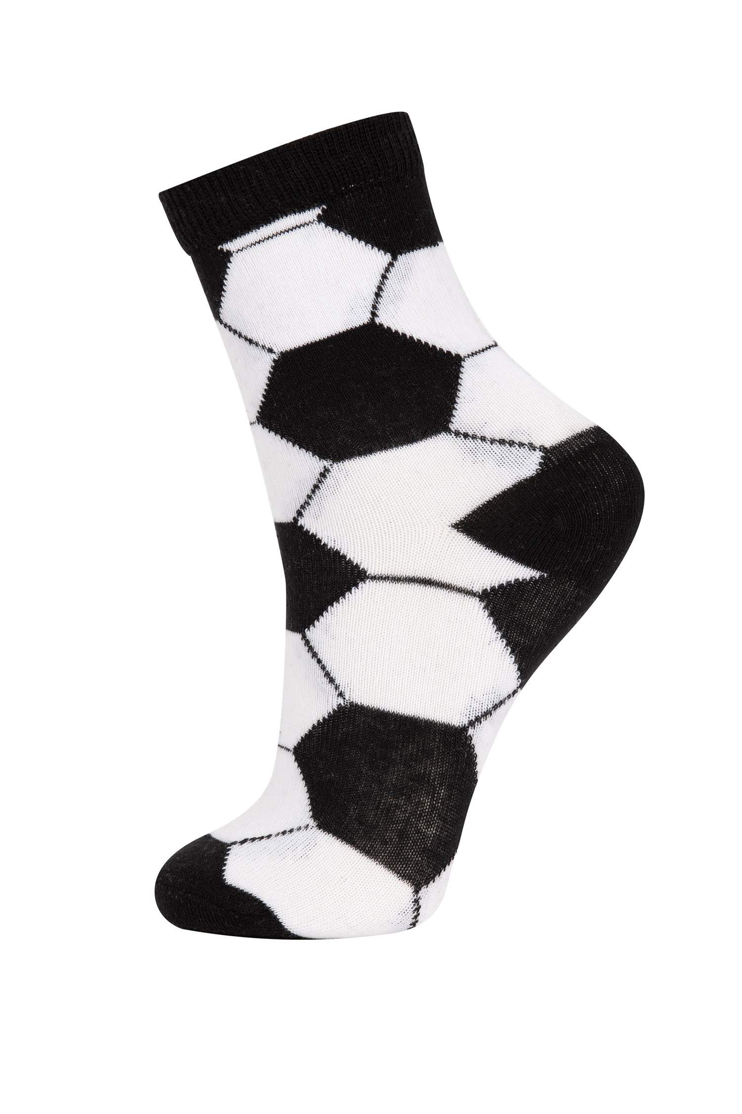 Erkek Çocuk 3'lü Pamuklu Futbol Çorabı