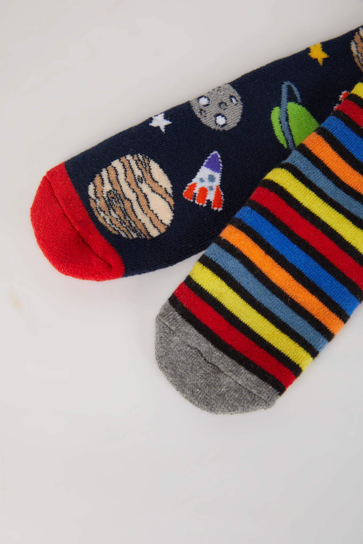 جوارب شتوي ولادي قطن - قطعتين