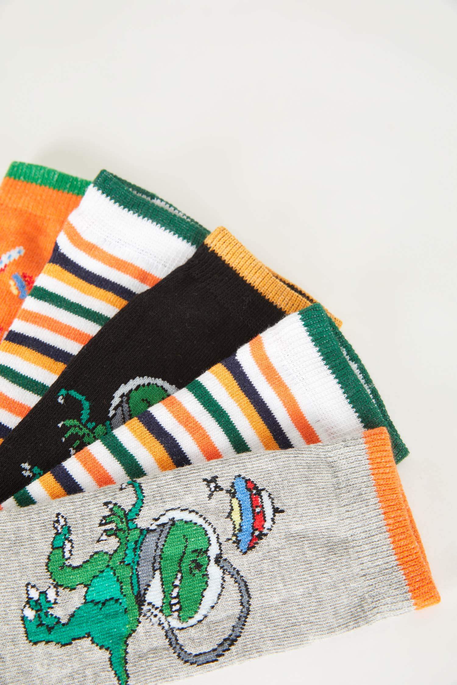 شرابات قصير اولادي قطن - 5 قطع