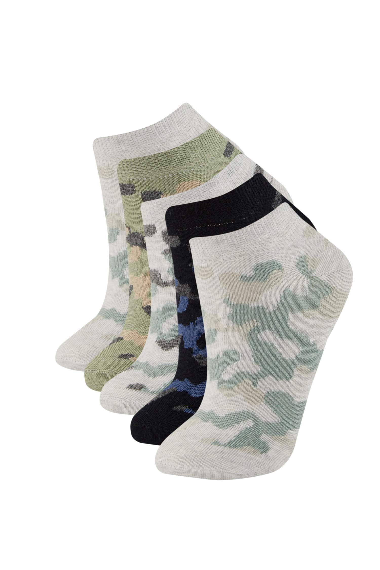 Erkek Çocuk 5'li Pamuklu Patik Çorap