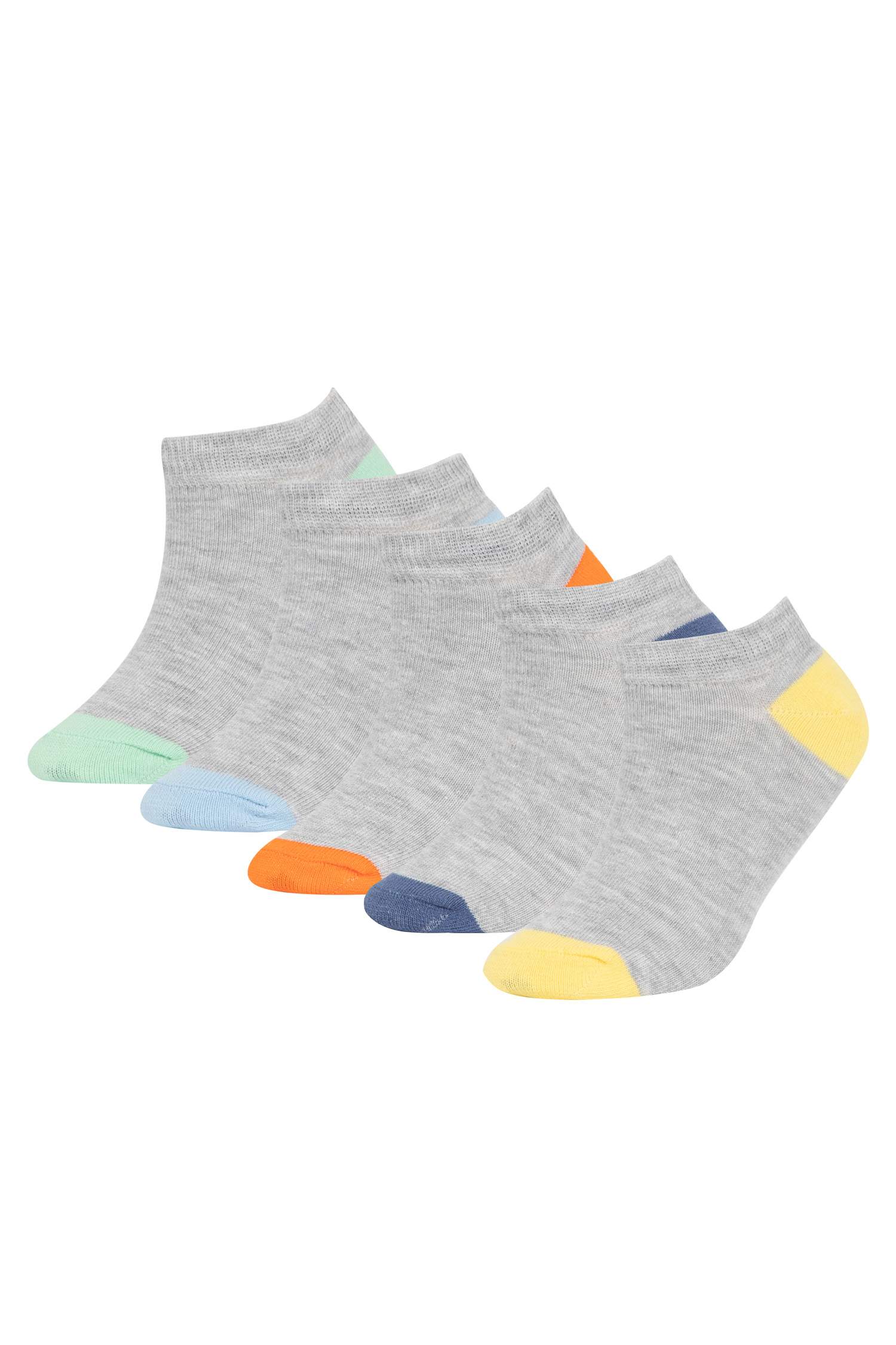 Erkek Çocuk 5'li Pamuklu Patik Çorap