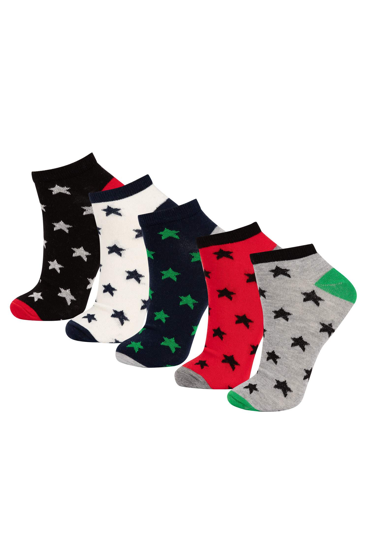 Erkek Çocuk 5'li Pamuklu Patik Çorap