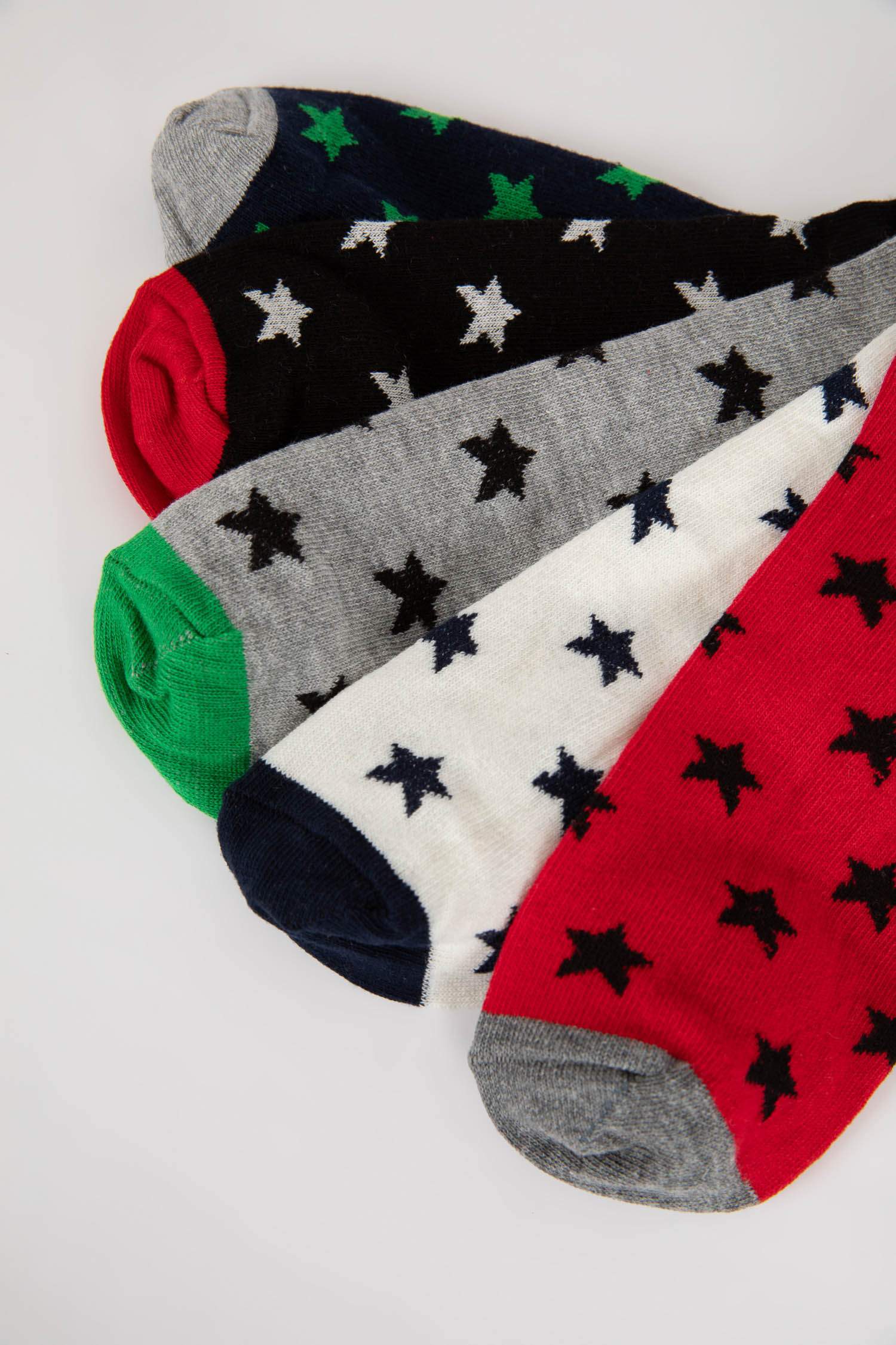 Erkek Çocuk 5'li Pamuklu Patik Çorap