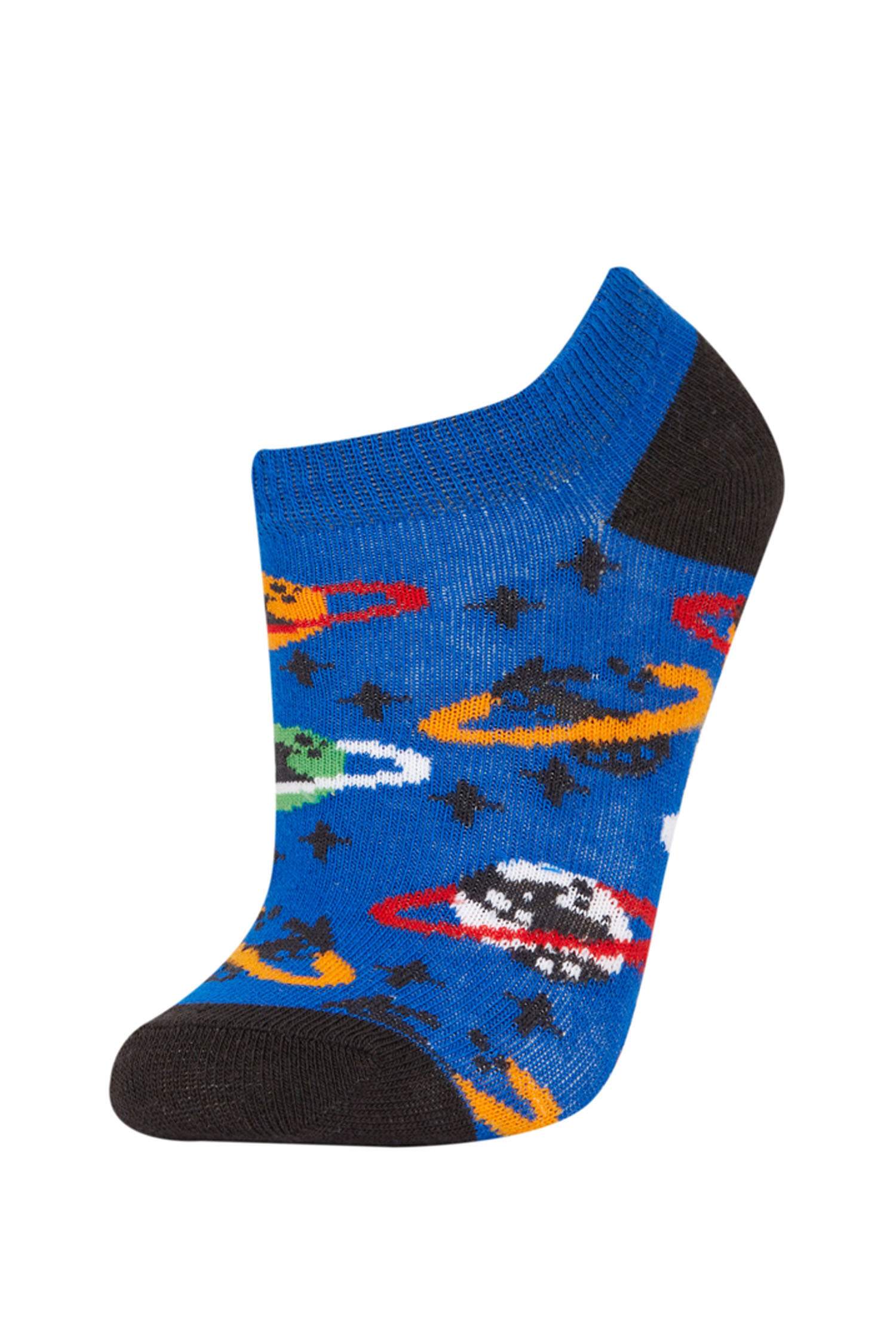 Erkek Çocuk 5'li Pamuklu Patik Çorap