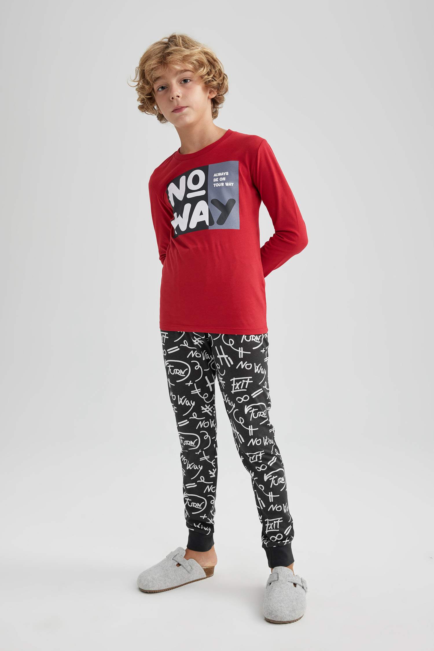 Ұлдарға қалыпты пішім 2 Трикотаж пижамалар