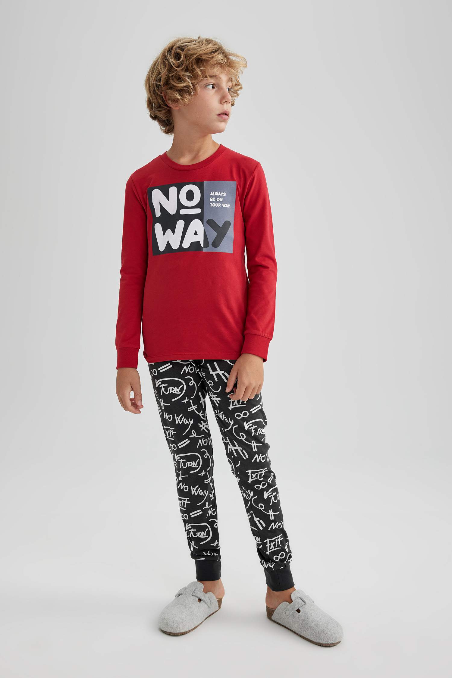 Ұлдарға қалыпты пішім 2 Трикотаж пижамалар