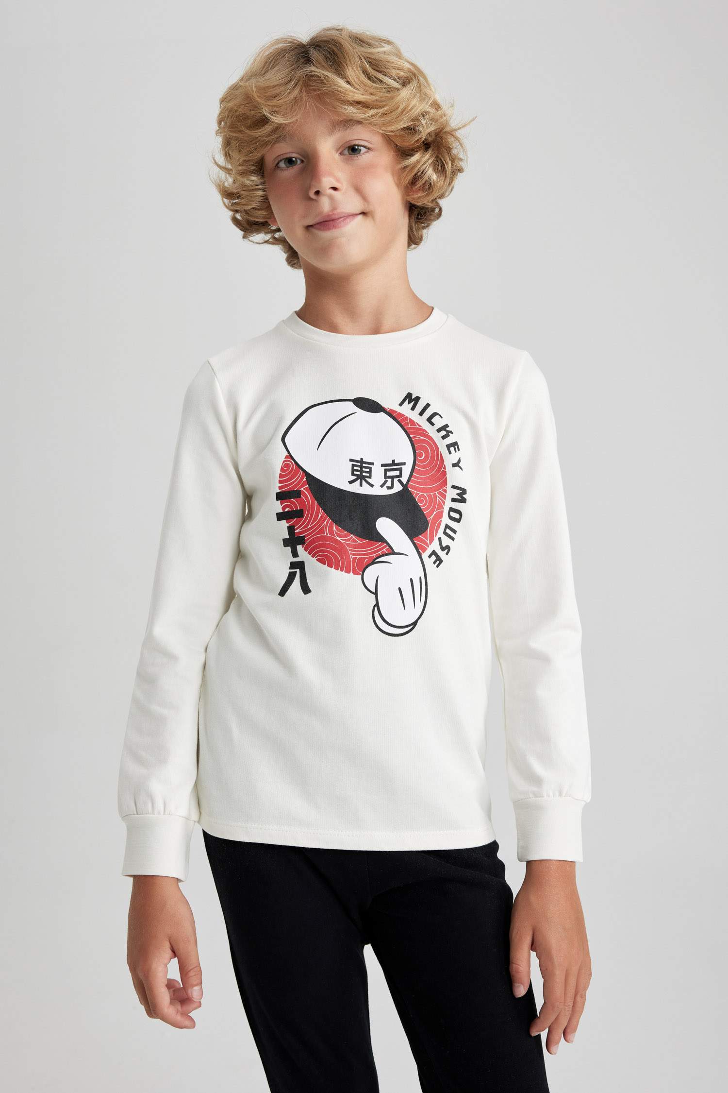 2 piece Regular Fit Mickey & Minnie Licensed Knitted Pyjamas