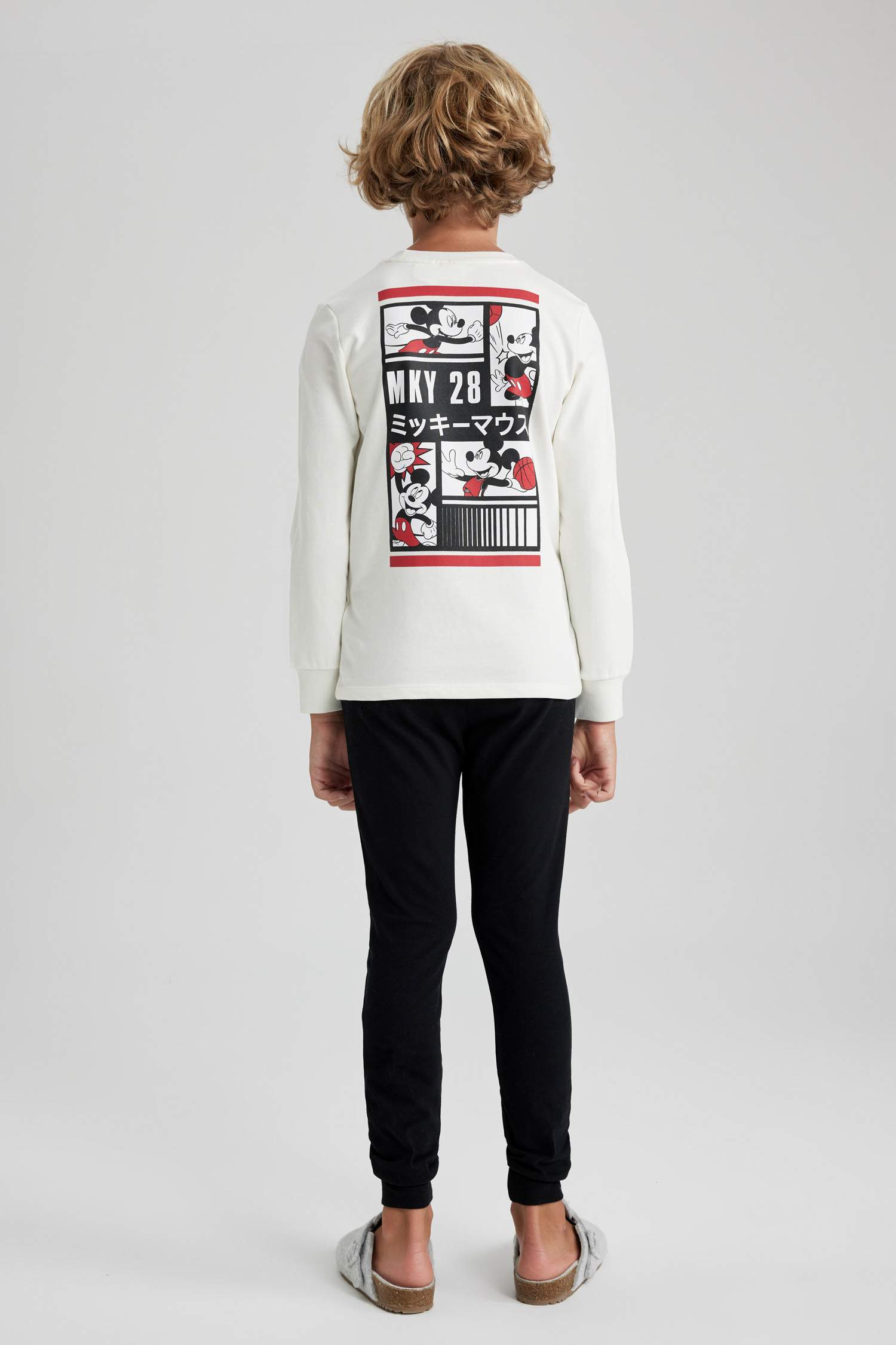 2 piece Regular Fit Mickey & Minnie Licensed Knitted Pyjamas