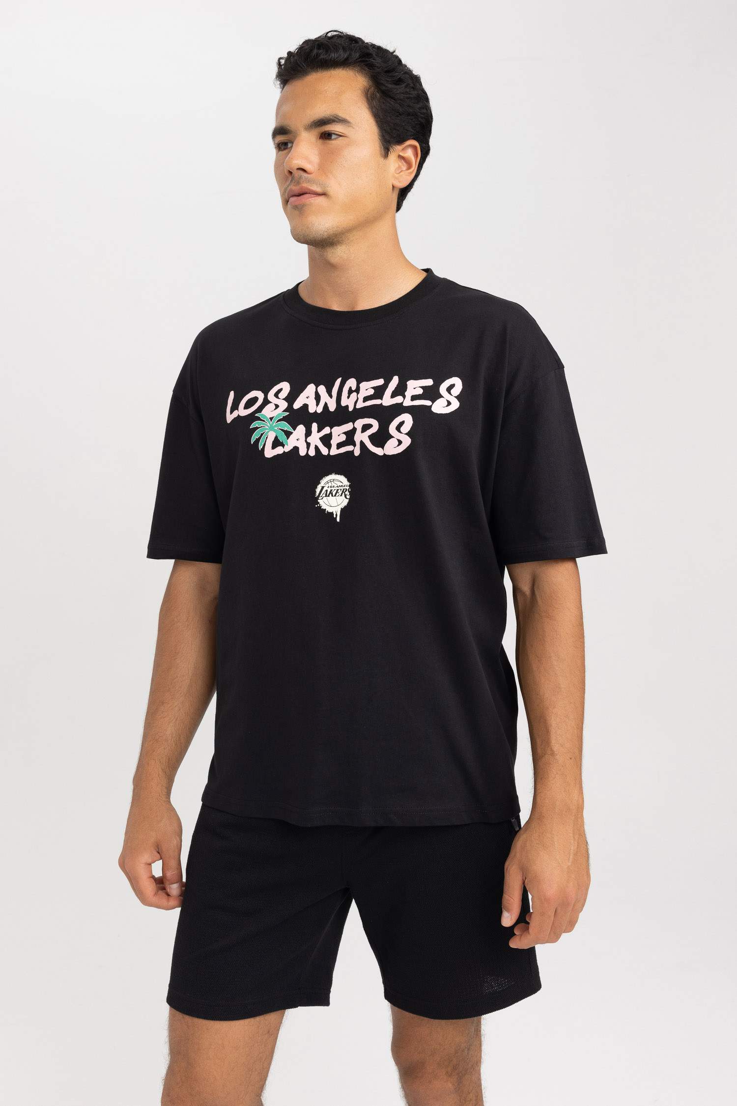 LA Lakers Wordmark White T-Shirt