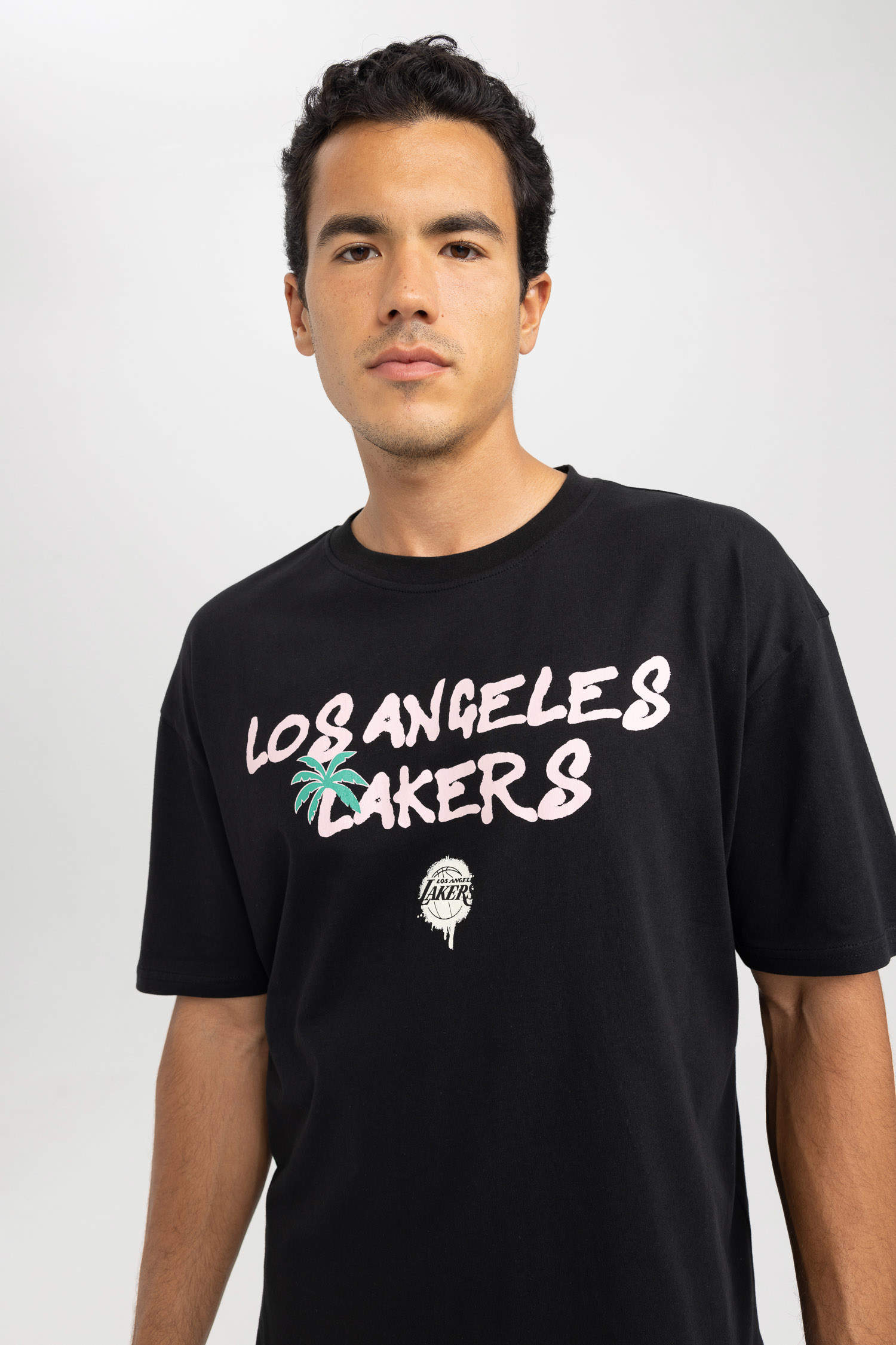 LA Lakers Wordmark White T-Shirt