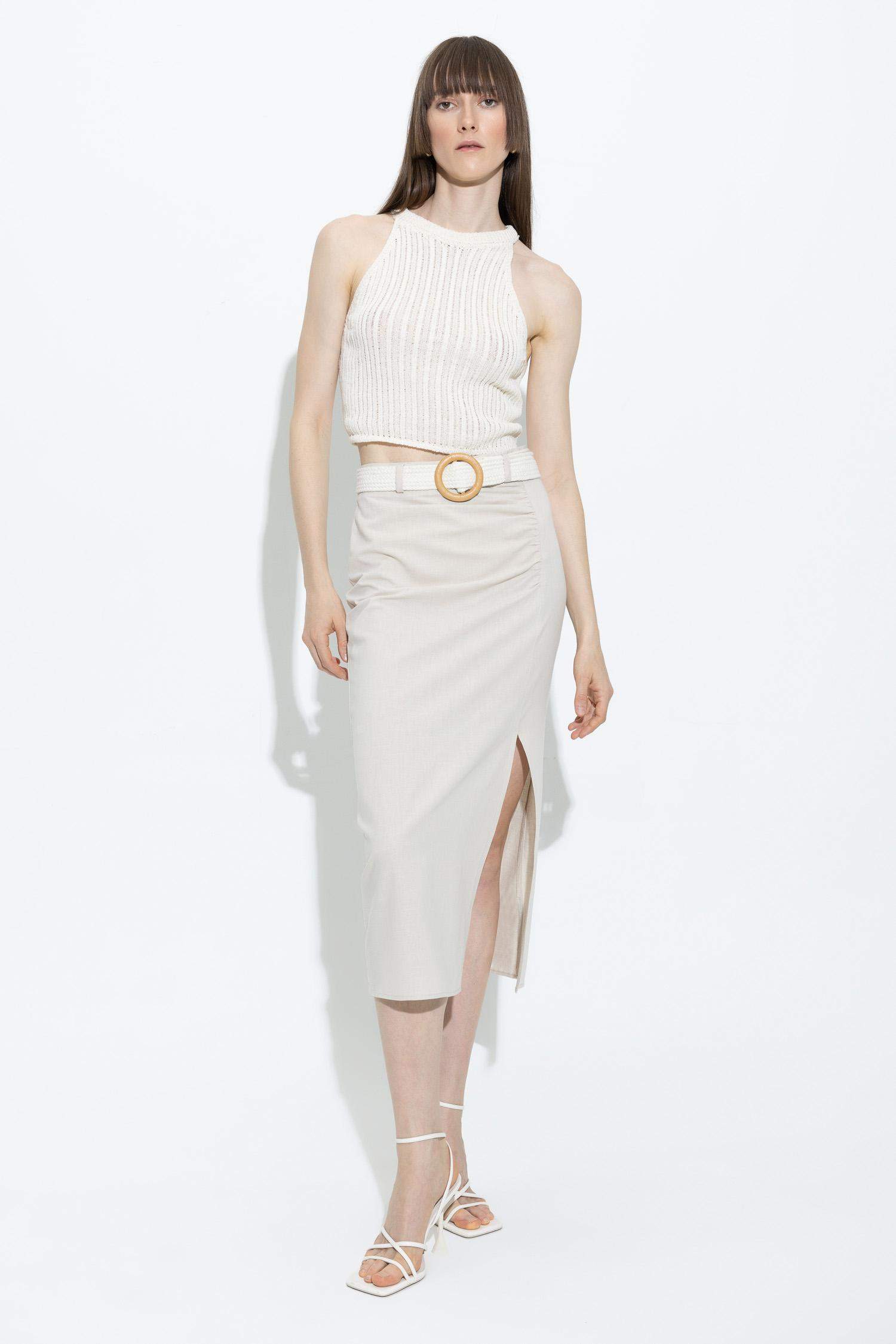 Crochet Knitwear Crop Top