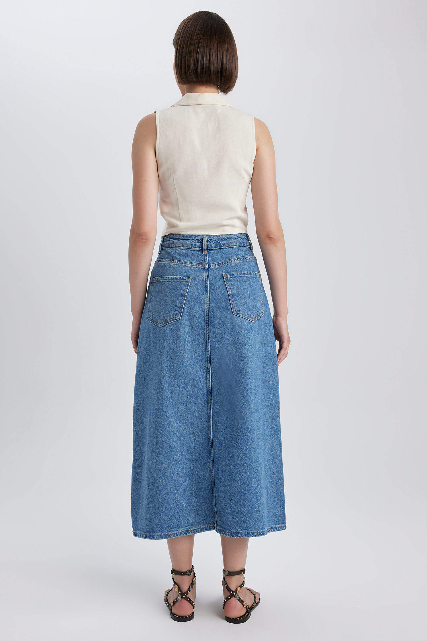 Blue WOMAN Long Fit Skirt 2825253 | DeFacto