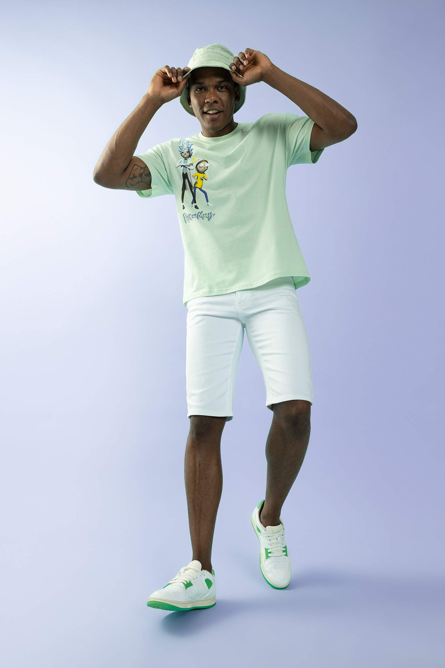 Rick Et Morty T-Shirt İmprimé À Col Ras Du Cou Coupe Confortable