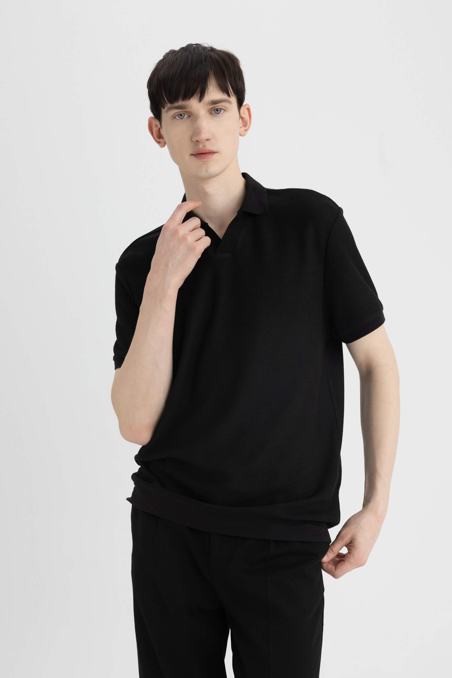 Футболка-поло стандартного кроя