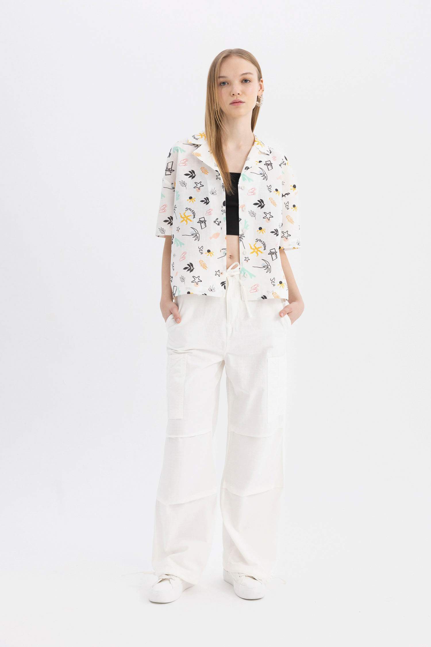 قميص نص ردن اوفر سايز بياخة بجامة