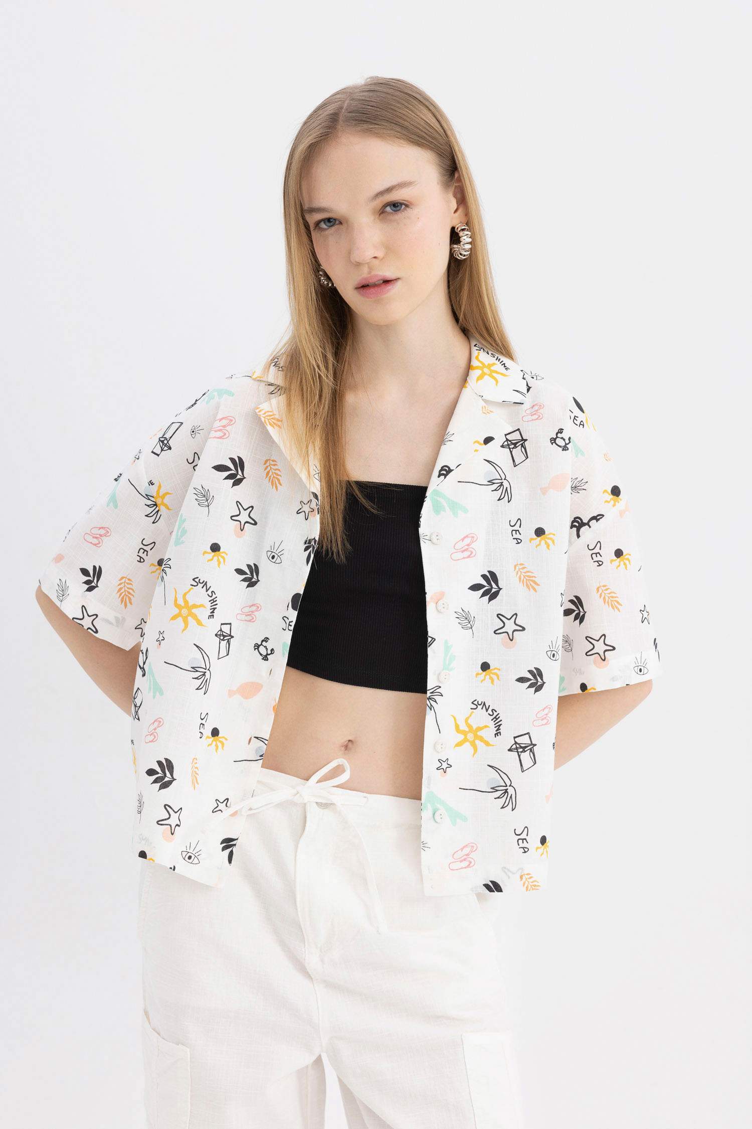 قميص نص ردن اوفر سايز بياخة بجامة