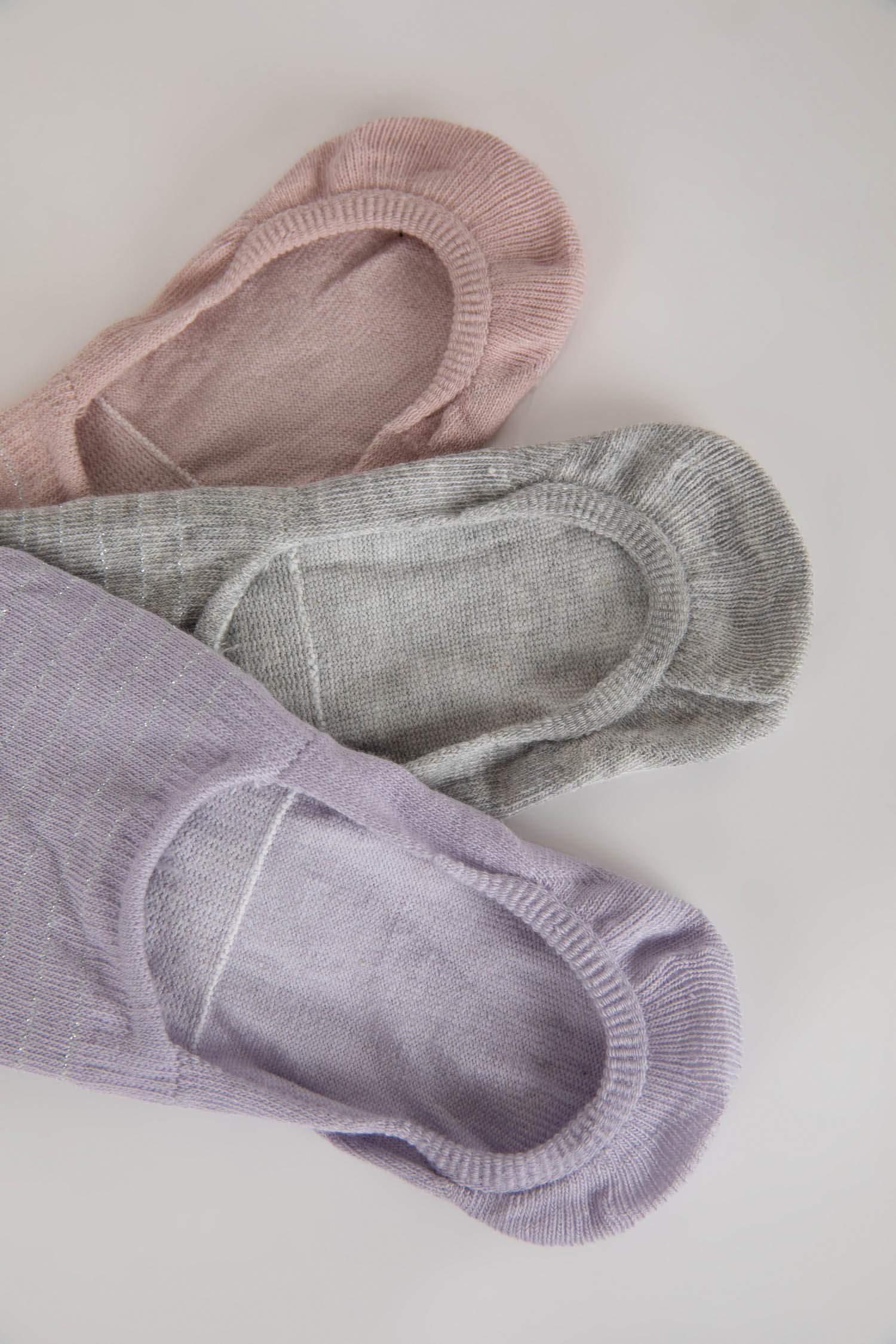 Kadın 3'lü Pamuklu Babet Çorap