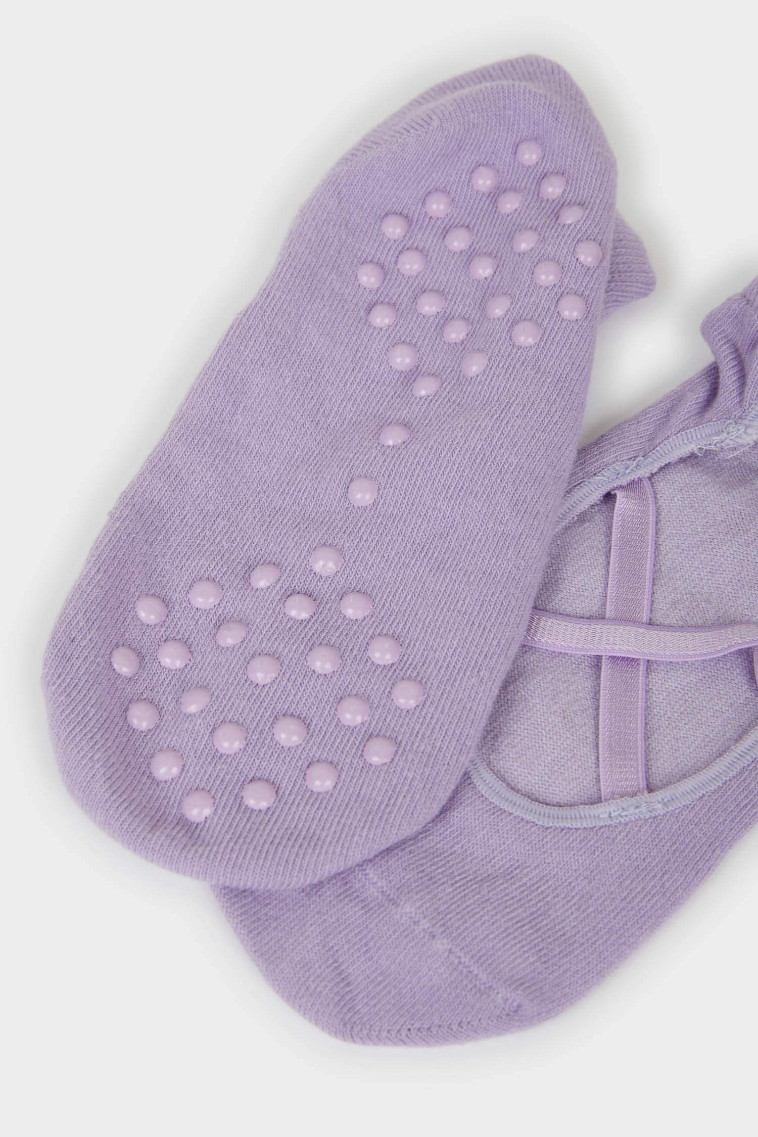 Kadın Kaydırmaz Taban 2'li Pamuklu Babet Çorap