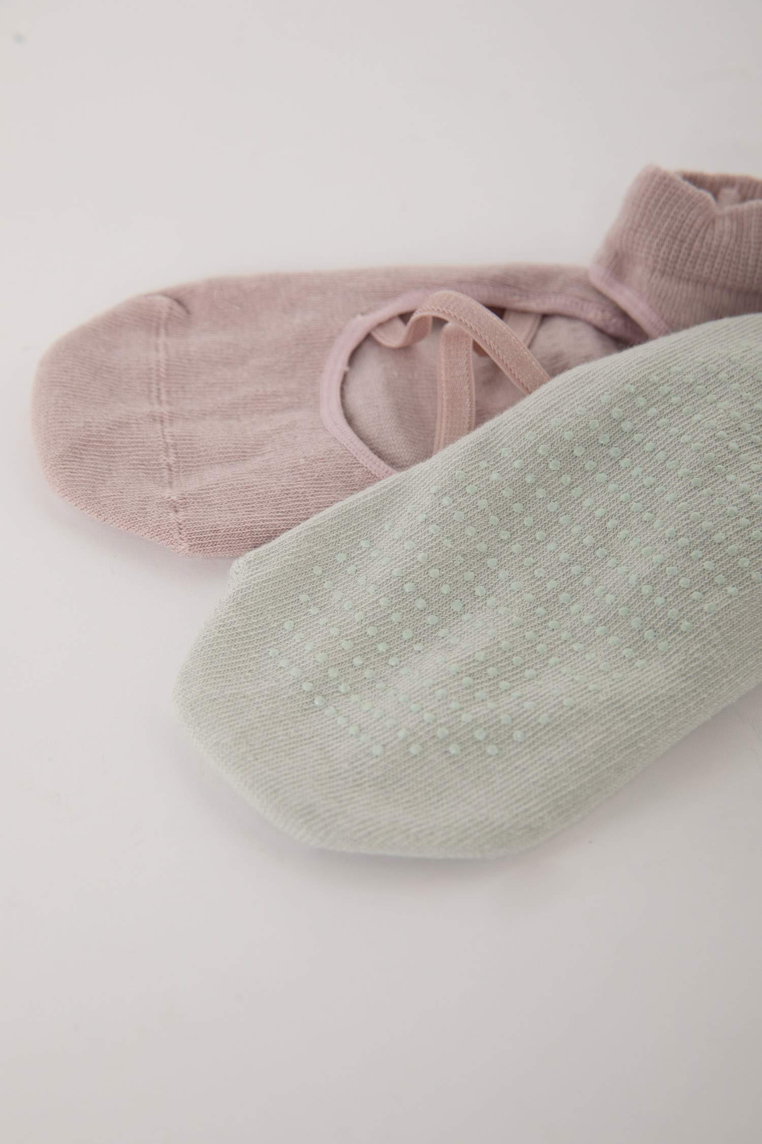 Kadın Kaydırmaz Taban 2'li Pamuklu Babet Çorap