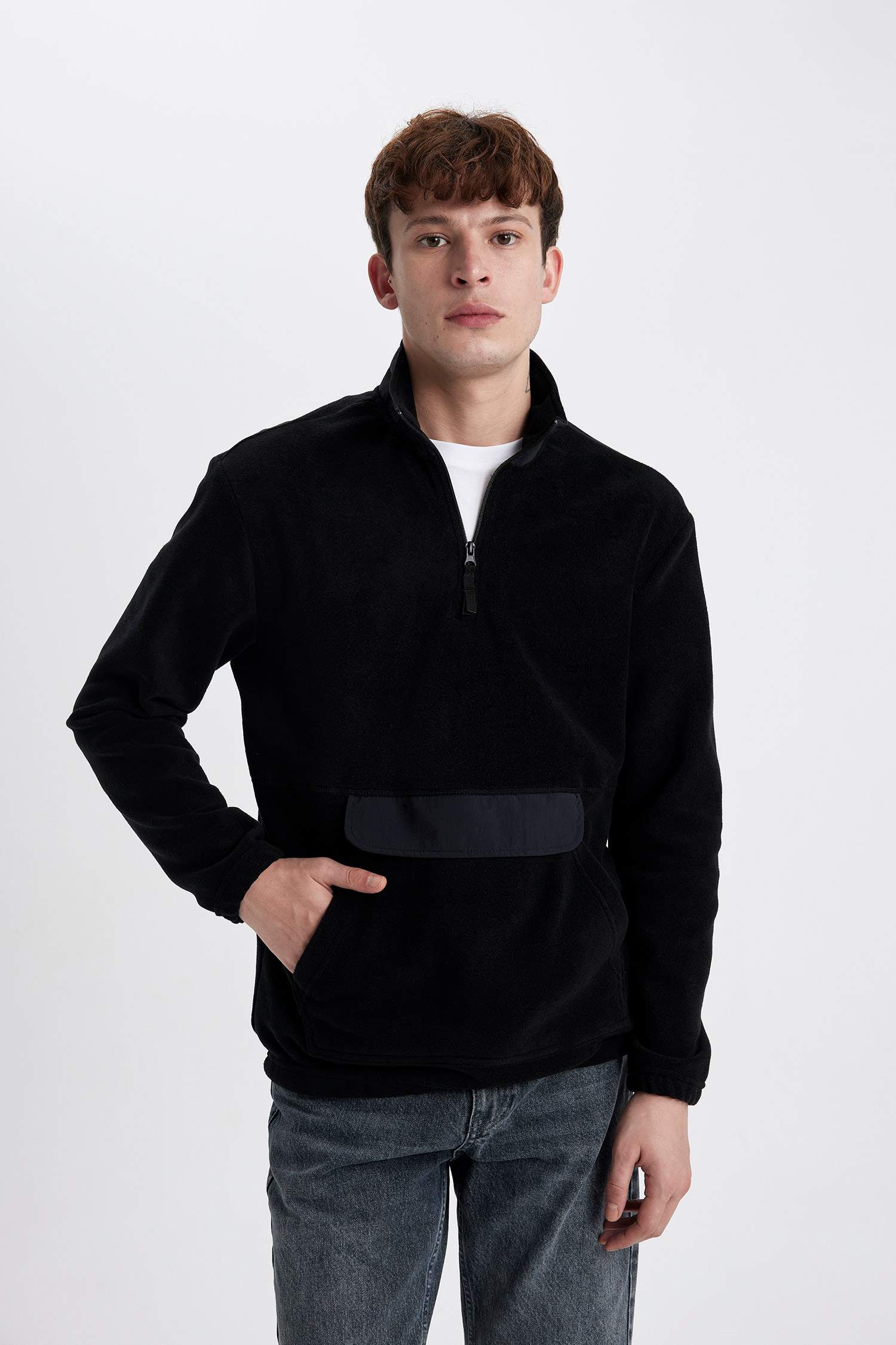 қалыпты пішім биік жаға Свитер