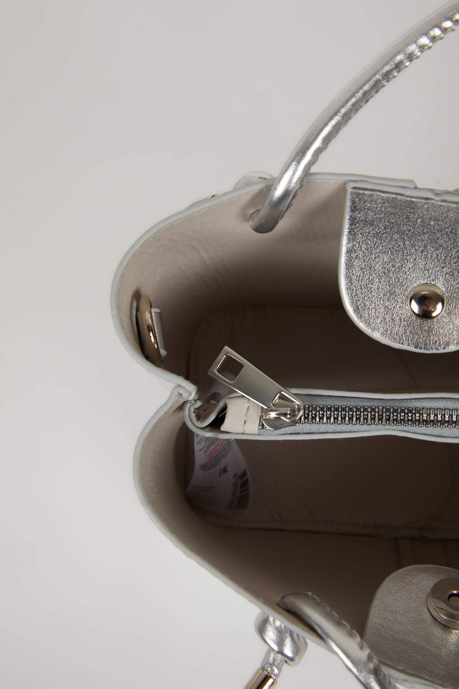 Kadın Suni Deri Metalik El Çantası