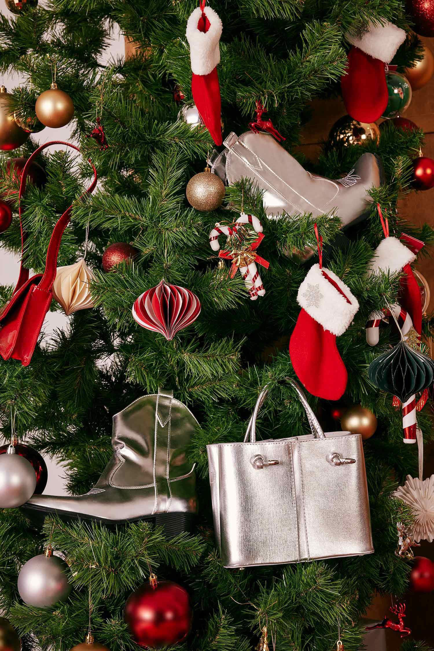 Kadın Suni Deri Metalik El Çantası