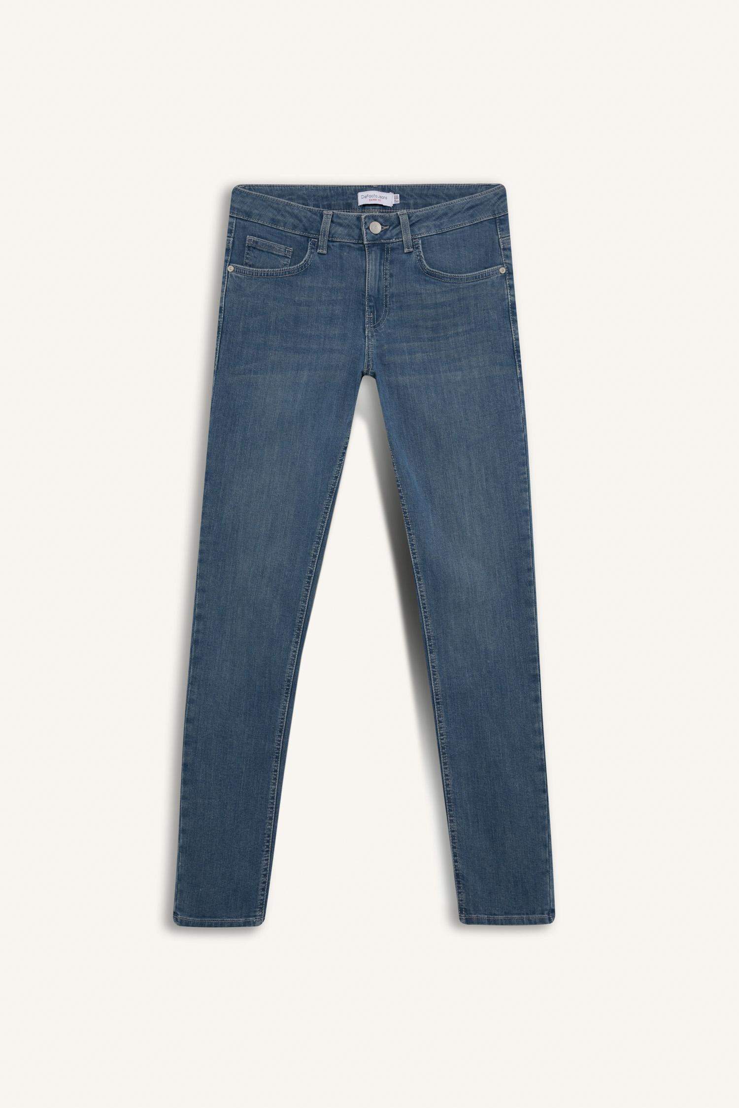 Carlo Skinny Fit Ekstra Dar Kalıp Normal Bel Ekstra Dar Paça Jean Pantolon